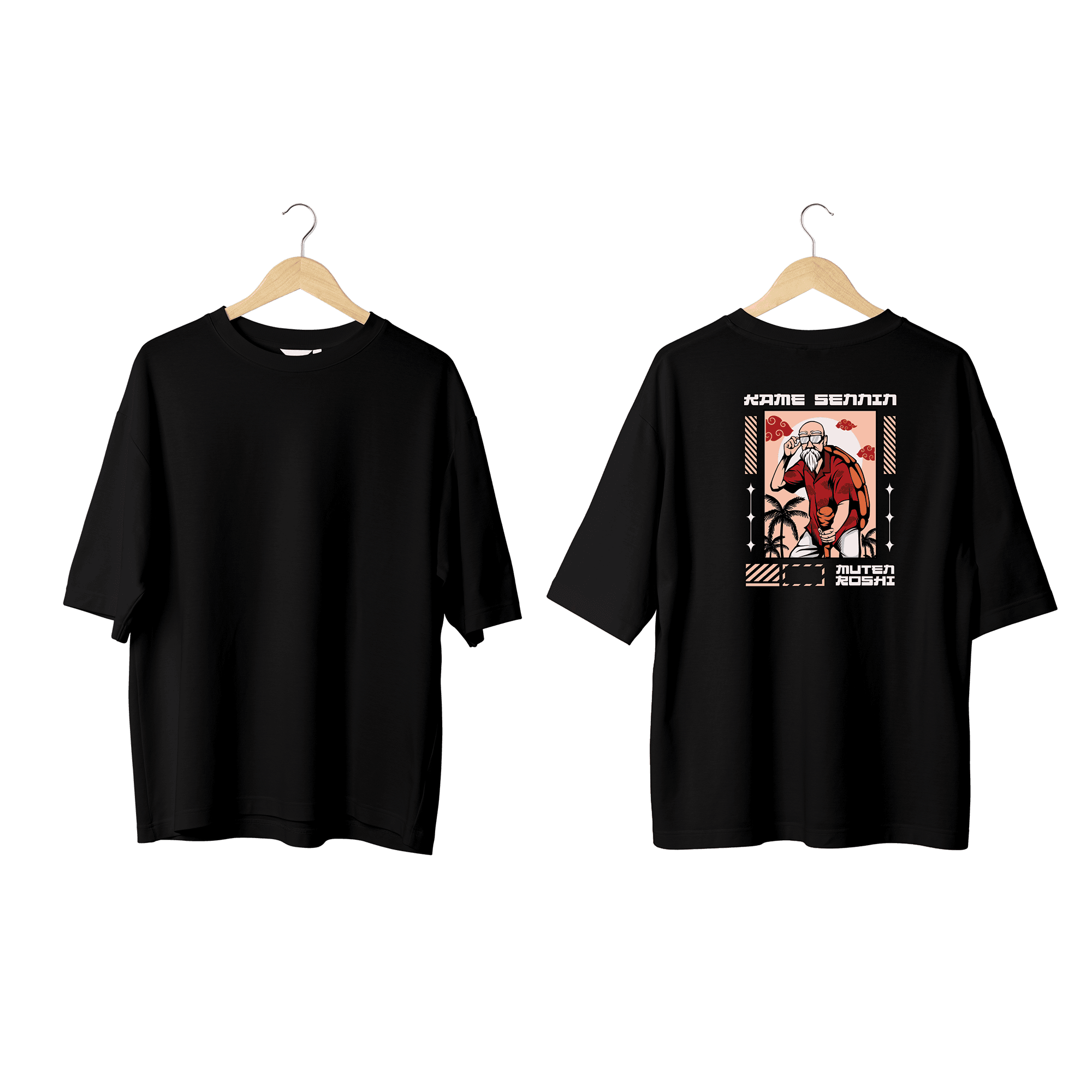 Wicold Kame Sennin Baskılı Oversize T-Shirt