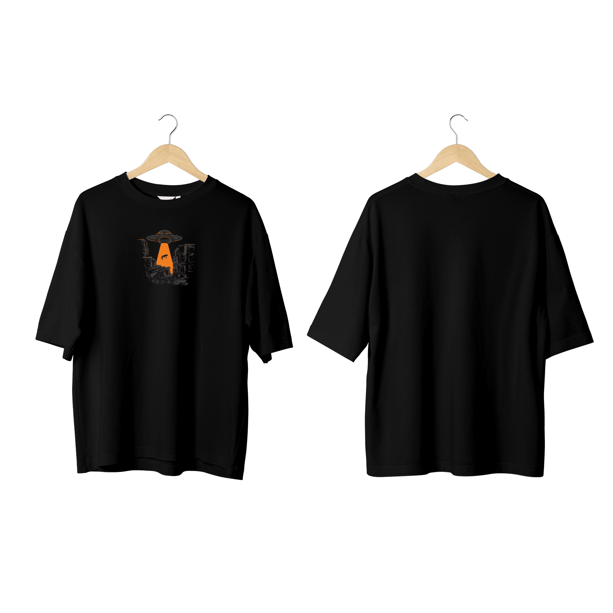 Wicold Ufo Baskılı Oversize T-Shirt