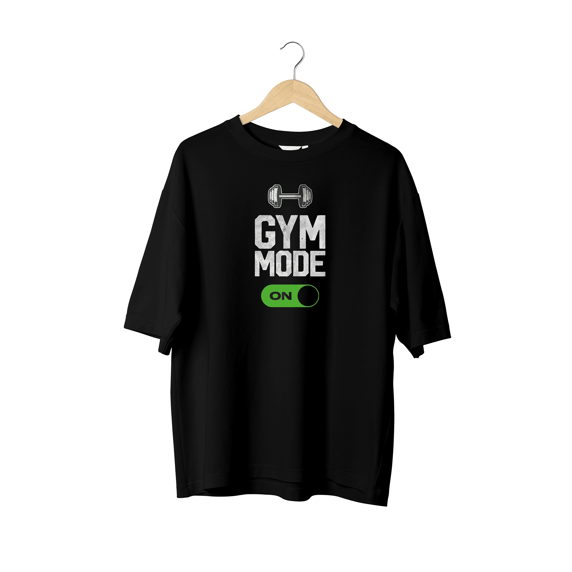 Wicold Gym Mode On Baskılı Oversize T-Shirt