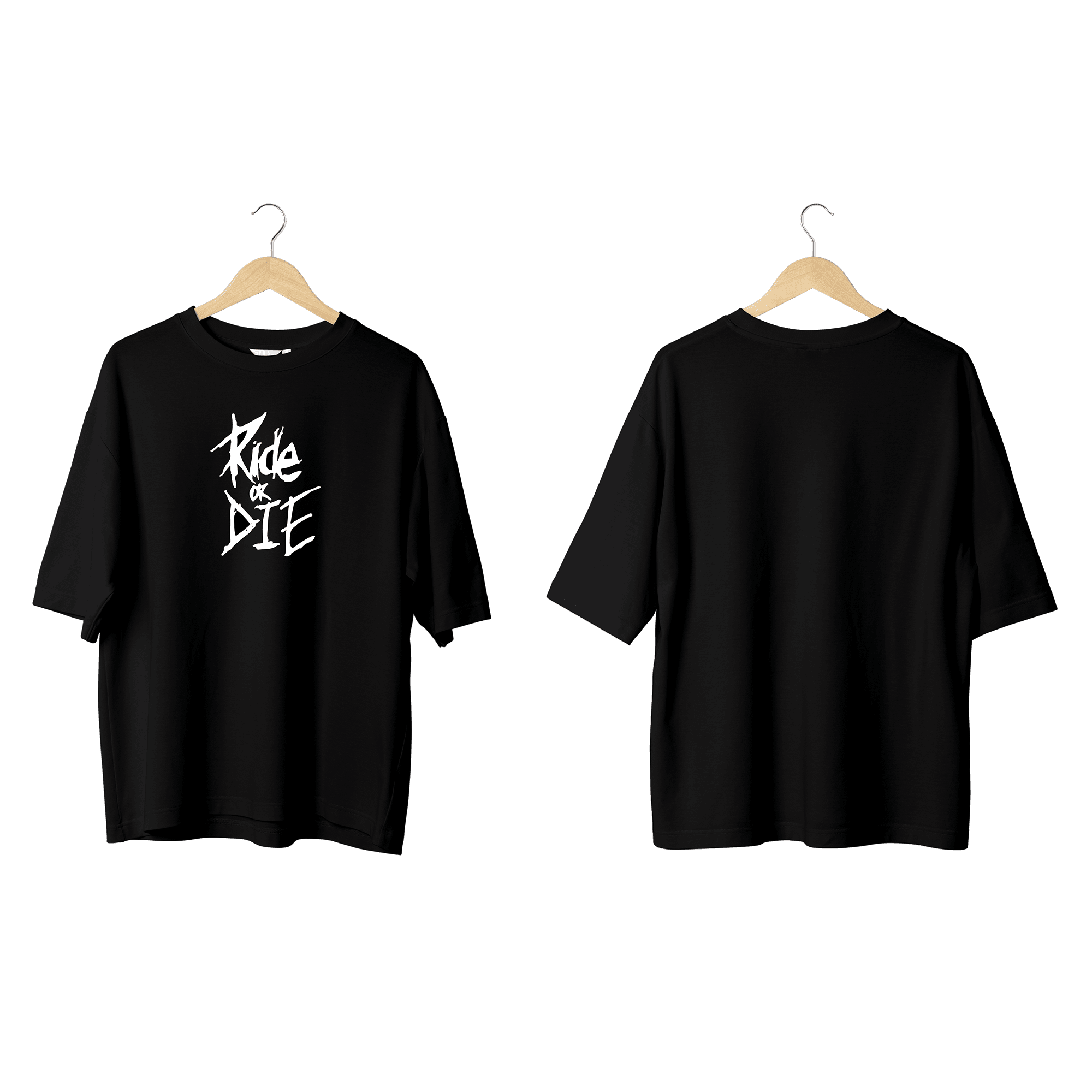 Wicold Ride Or Die 2 Baskılı Oversize T-Shirt