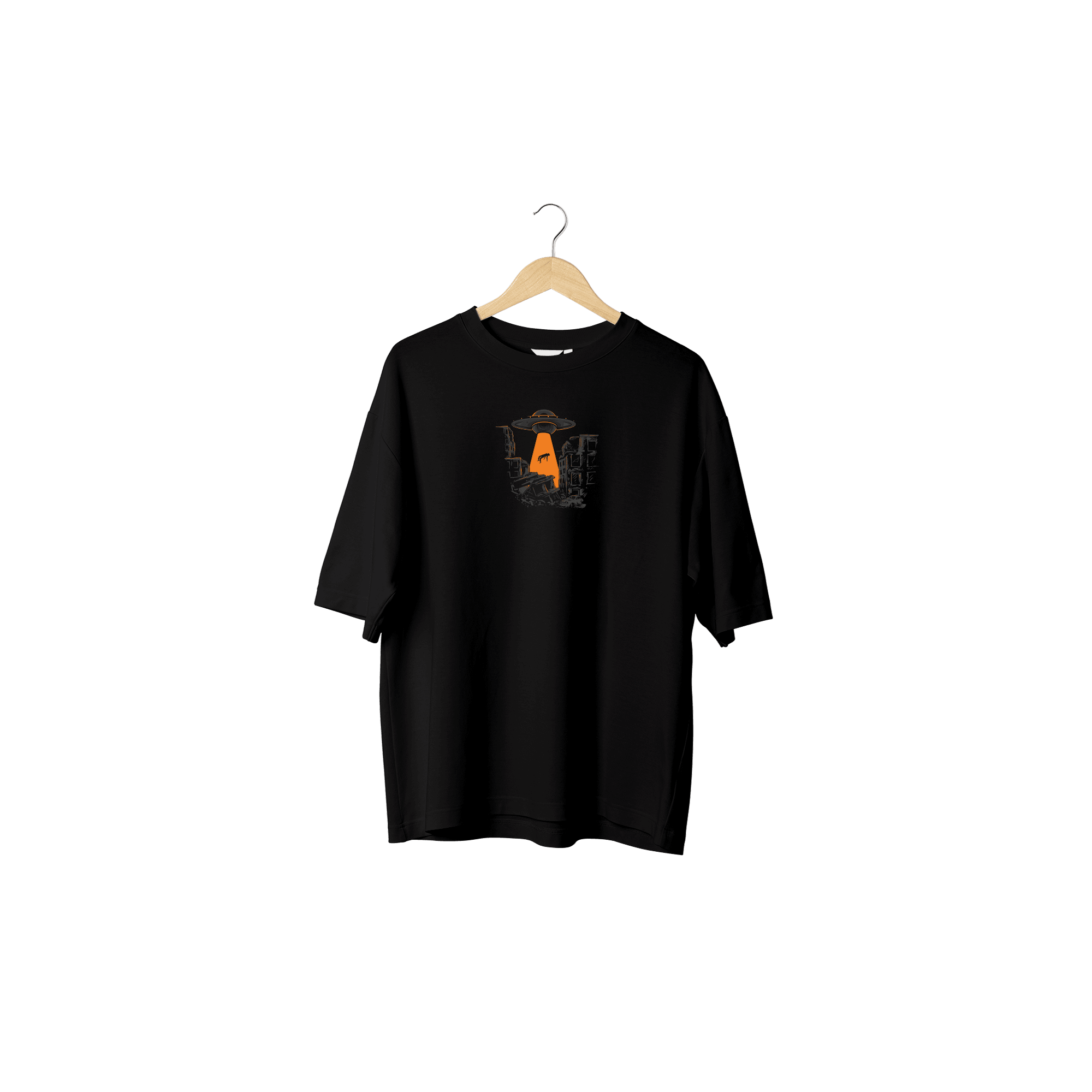 Wicold Ufo Baskılı Oversize T-Shirt