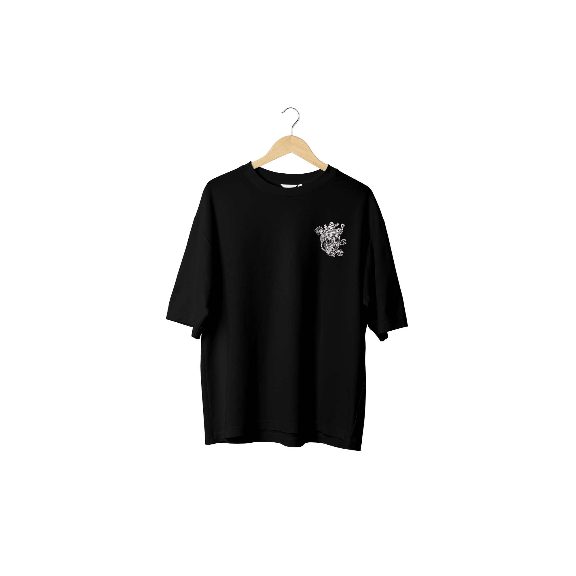 Wicold Split Heart Baskılı Oversize T-Shirt