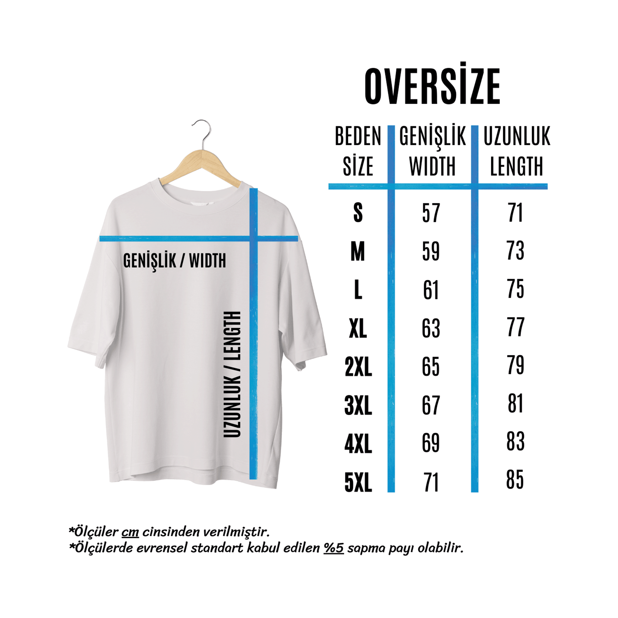 Wicold Elyapboz Baskılı Oversize T-Shirt