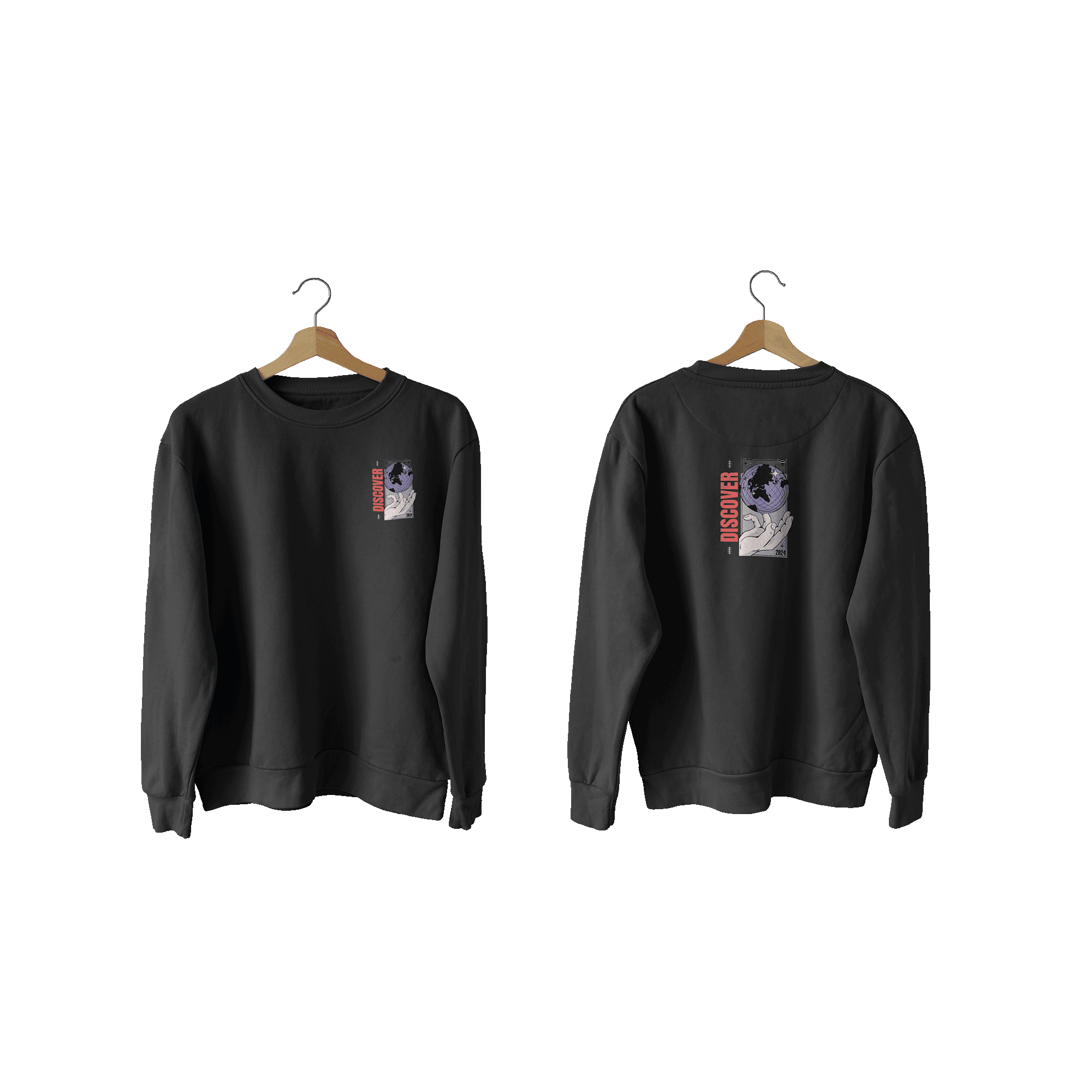 Wicold Discover Baskılı Sweatshirt