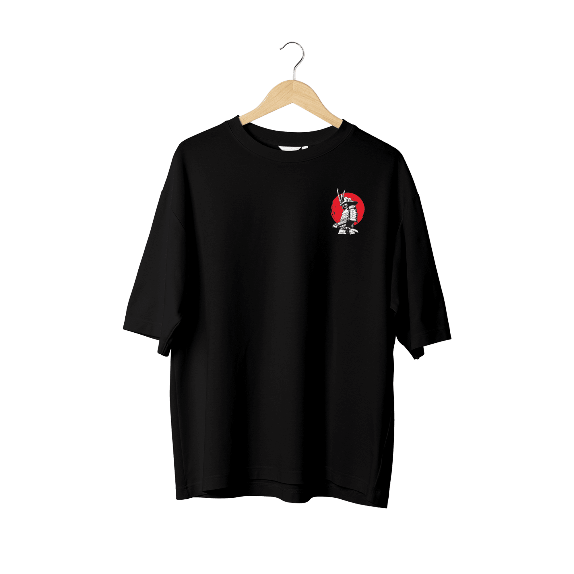 Wicold Savaşçı Samurai Baskılı Oversize T-Shirt