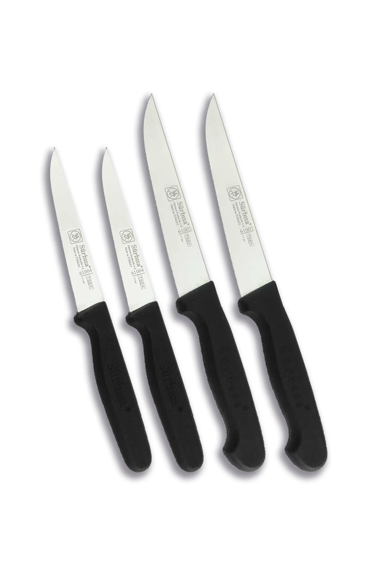 Sürmene Siyah Et, Ekmek Sebze, Meyve 4 Parça Mutfak Bıçak Seti
