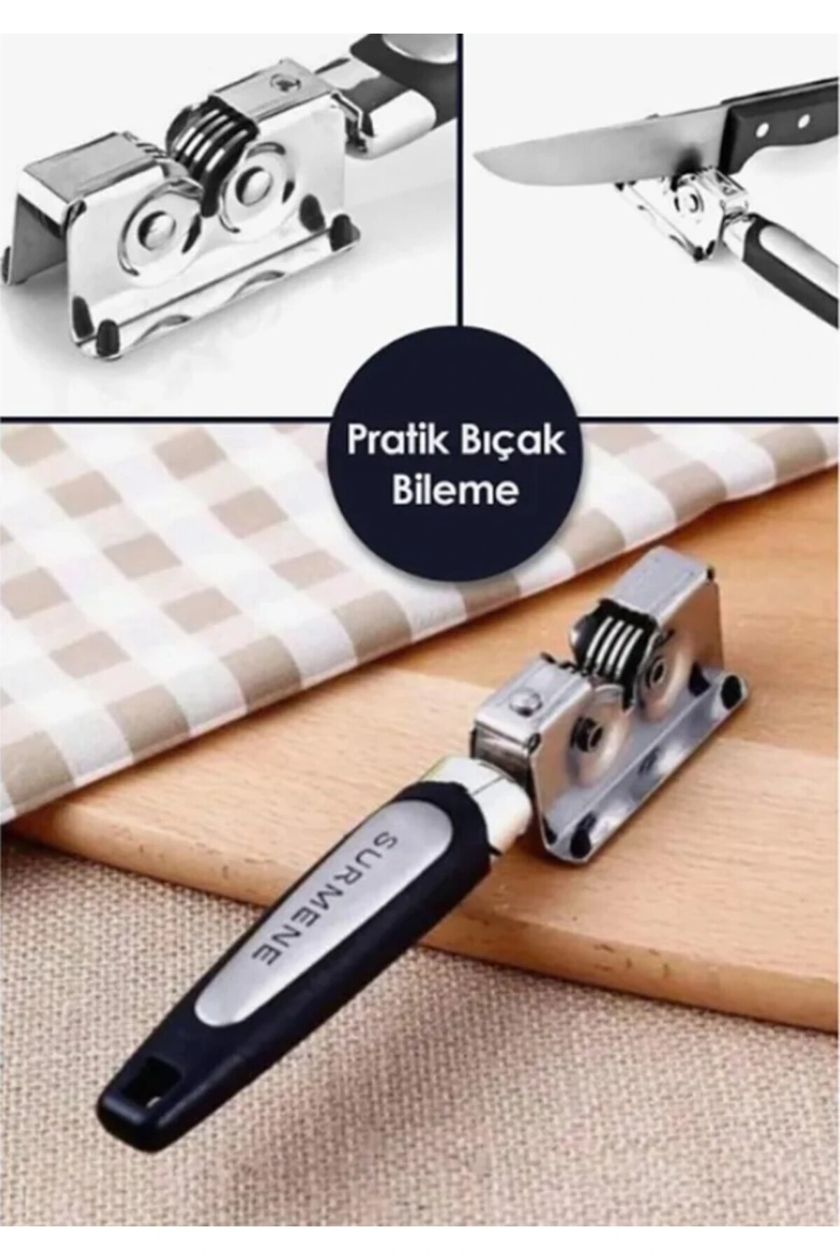 Sürmene Çelik Çekmeli Bıçak Bileme Aleti