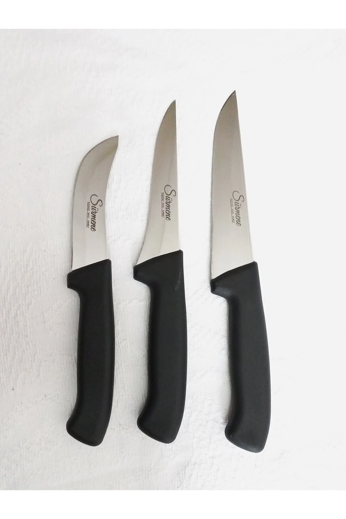 Üçlü Bıçak Seti - Siyah