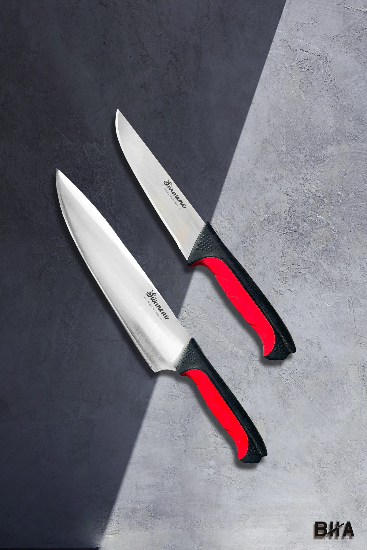 - Sürmene Noché ŞEF EKİBİ İki Parça Doğrama Şef Bıçak Seti Profesyonel Kullanım Kaydırmaz Sap