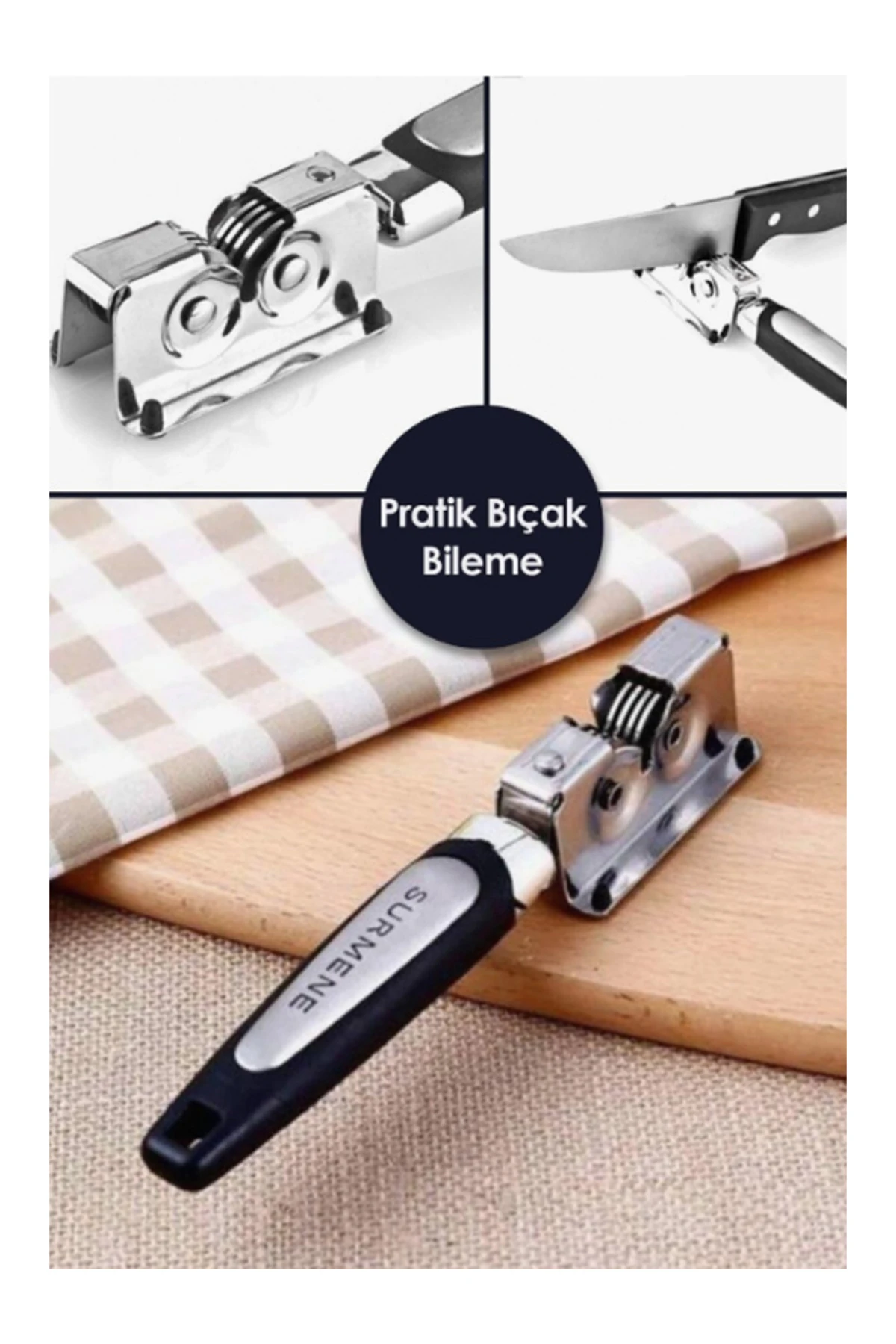 Sürmene Çelik Çekmeli Bıçak Bileme Aleti