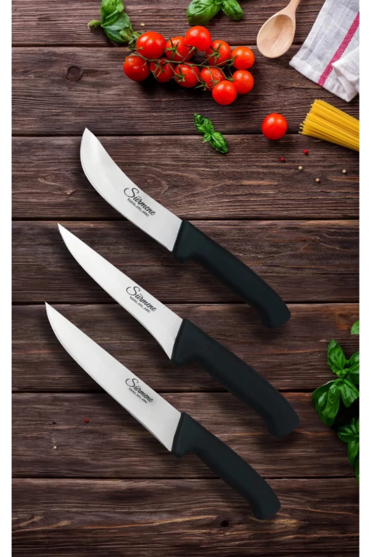 Berry Basics Üçlü Mutfak, Kasap ve Et Bıçakları Seti