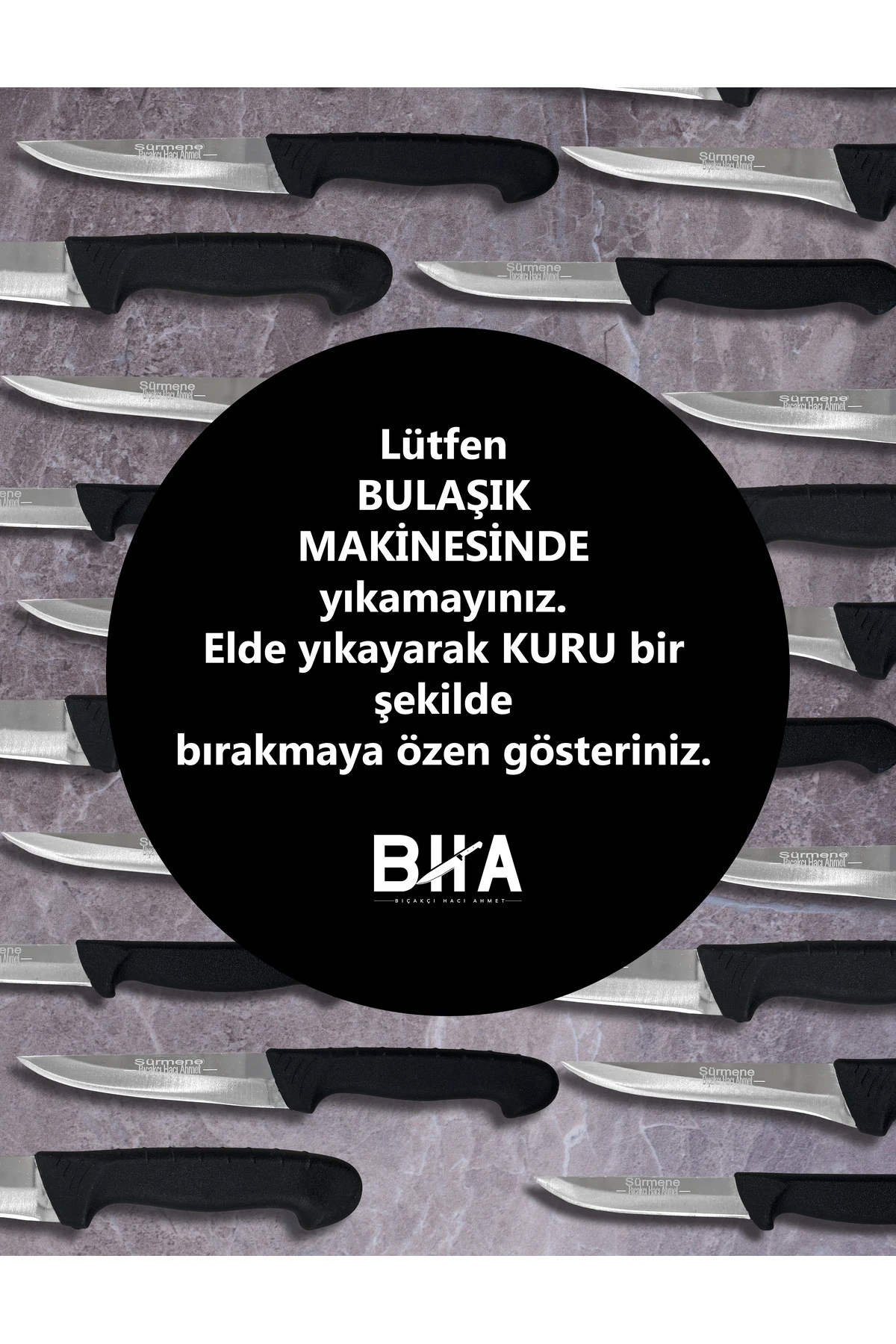 Sürmene BHA 5 Parça Sebze Günlük Kullanım Çok Amaçlı Bıçak Seti Et Ekmek Sebze Meyve Çeyiz Bıçak Takımı
