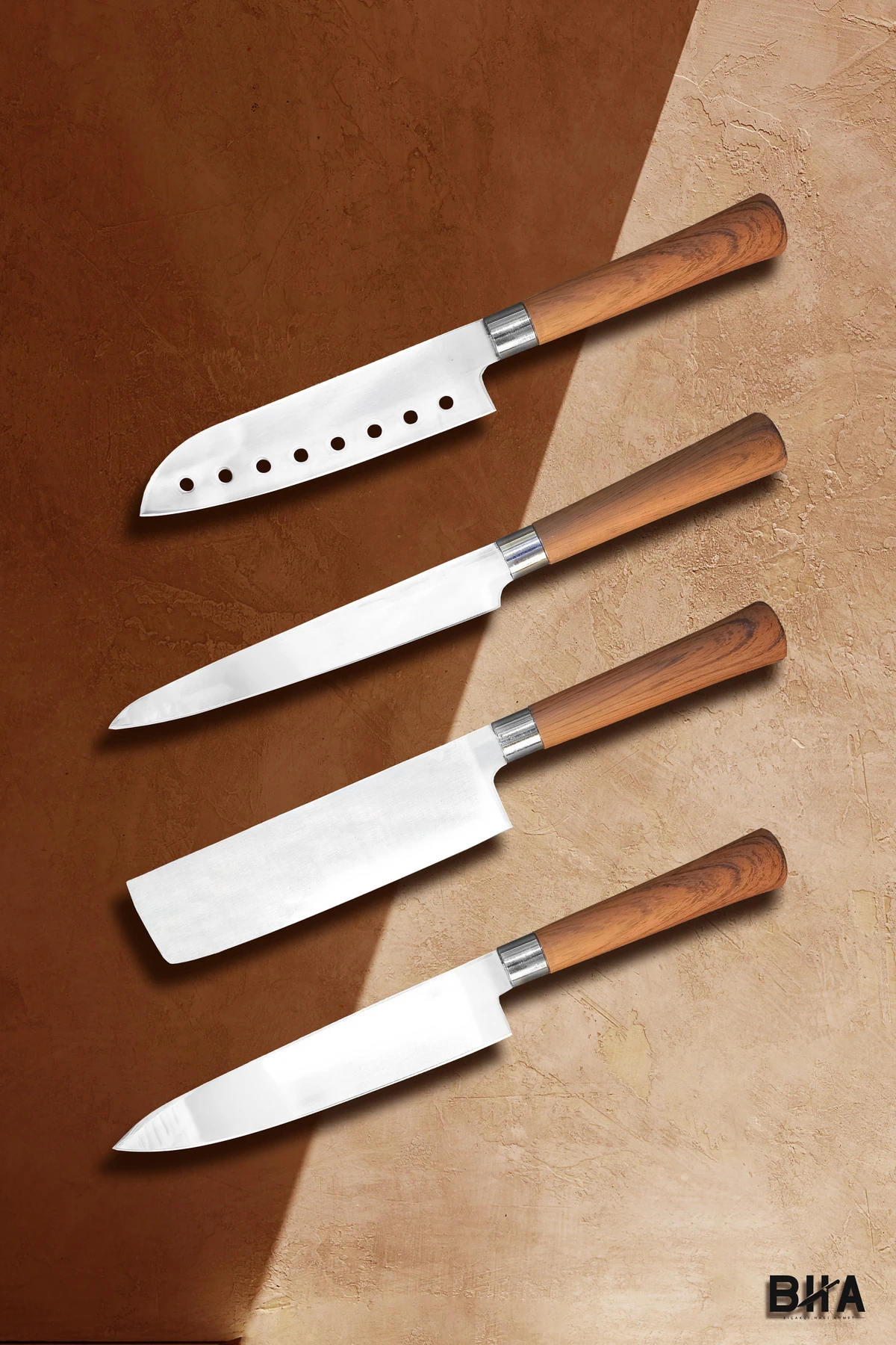 Sürmene Doğu Esintileri Dört Parça Usta Şefler Şef Bıçak Seti