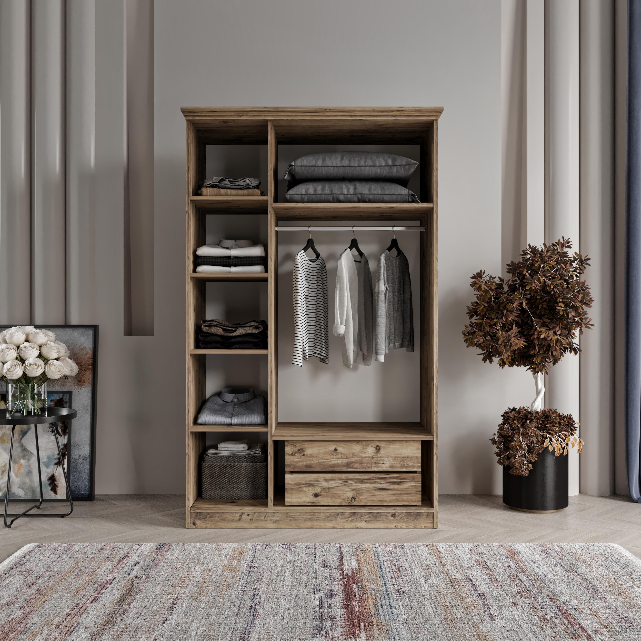 DALİ 3 KAPAKLI BAZALI GARDIROP TAMAMI MDF