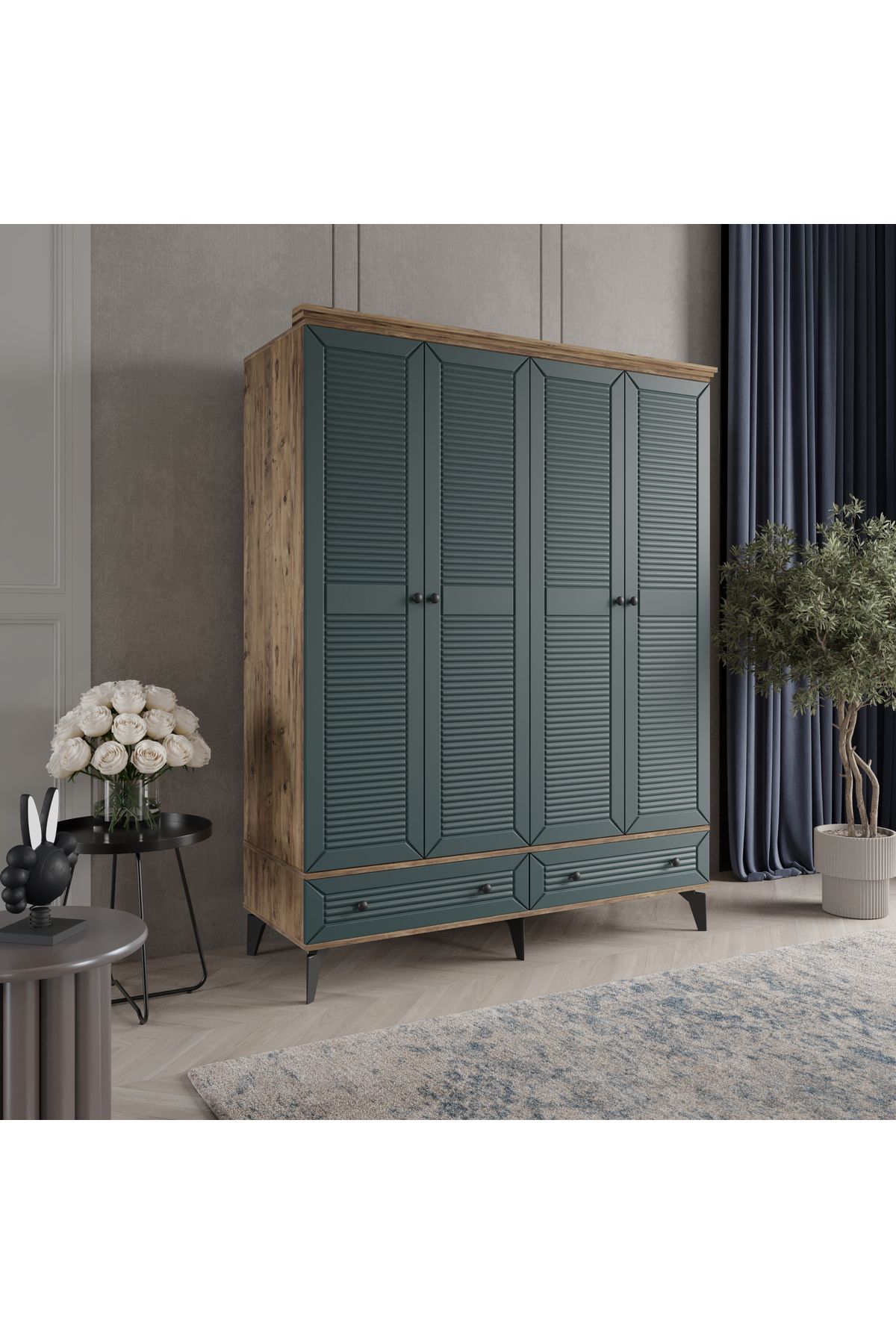 LİNE 4 KAPAK YEŞİL GARDIROP