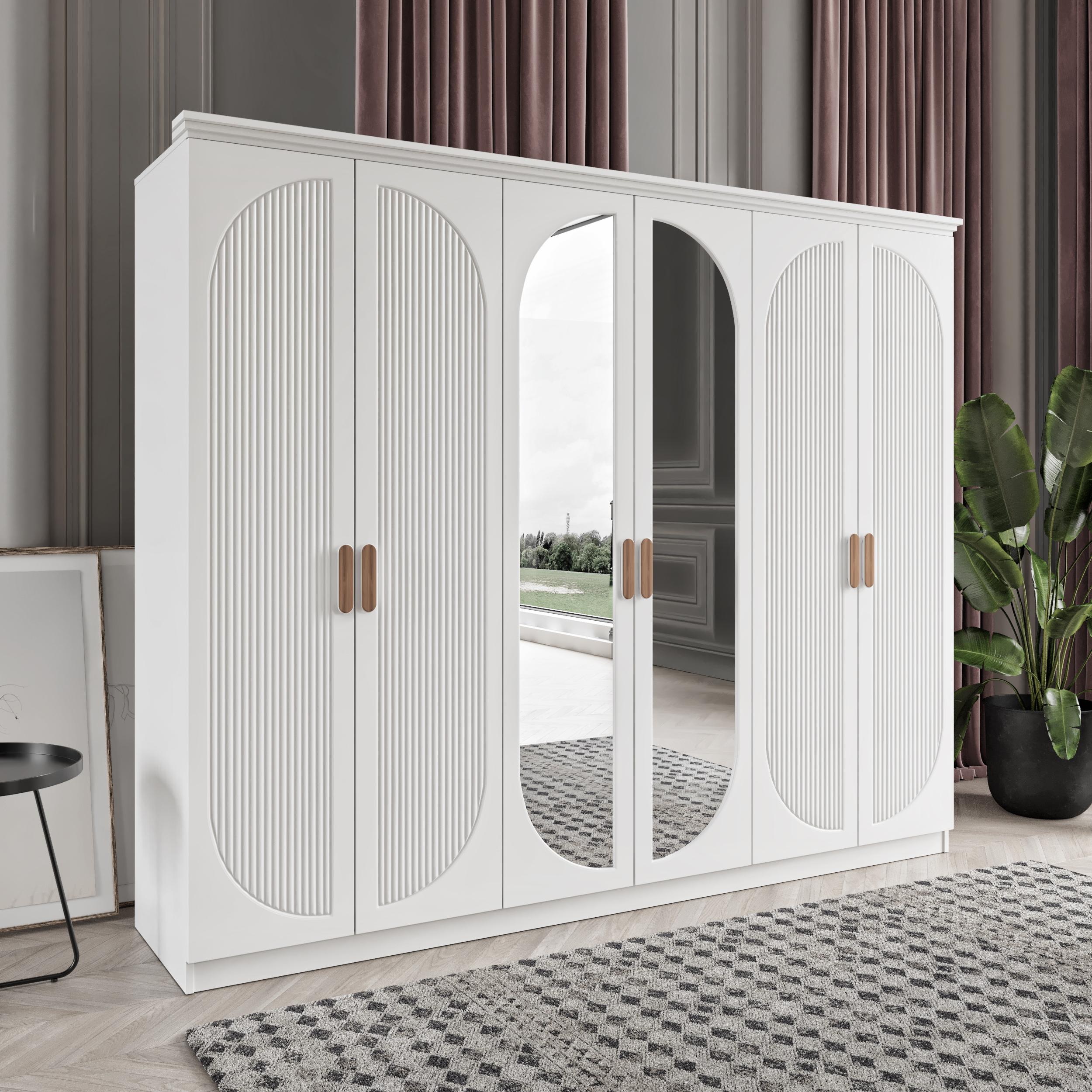 SOHO 6 KAPAKLI BAZALI GARDIROP TAMAMI MDF
