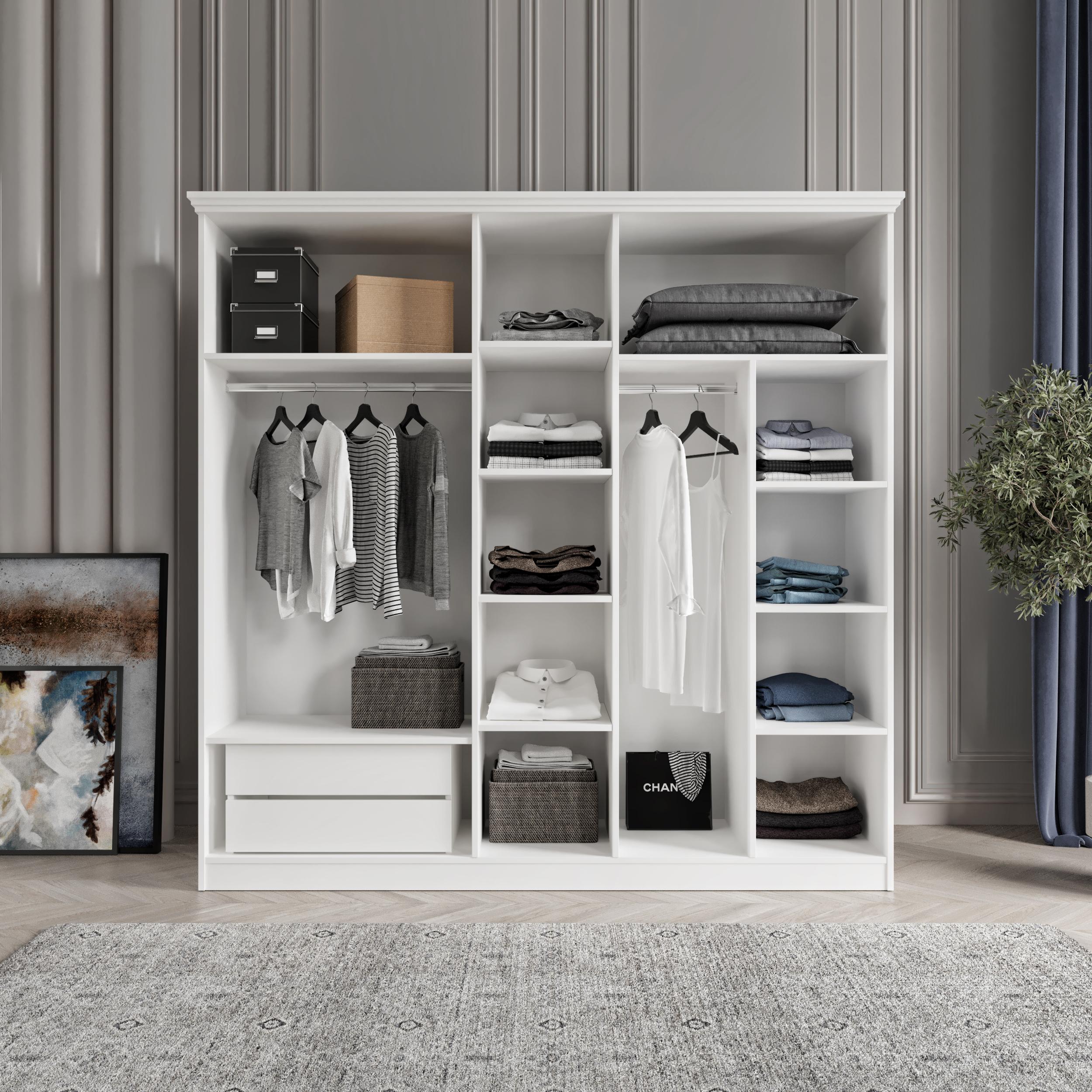 SOHO 5 KAPAKLI BAZALI GARDIROP TAMAMI MDF
