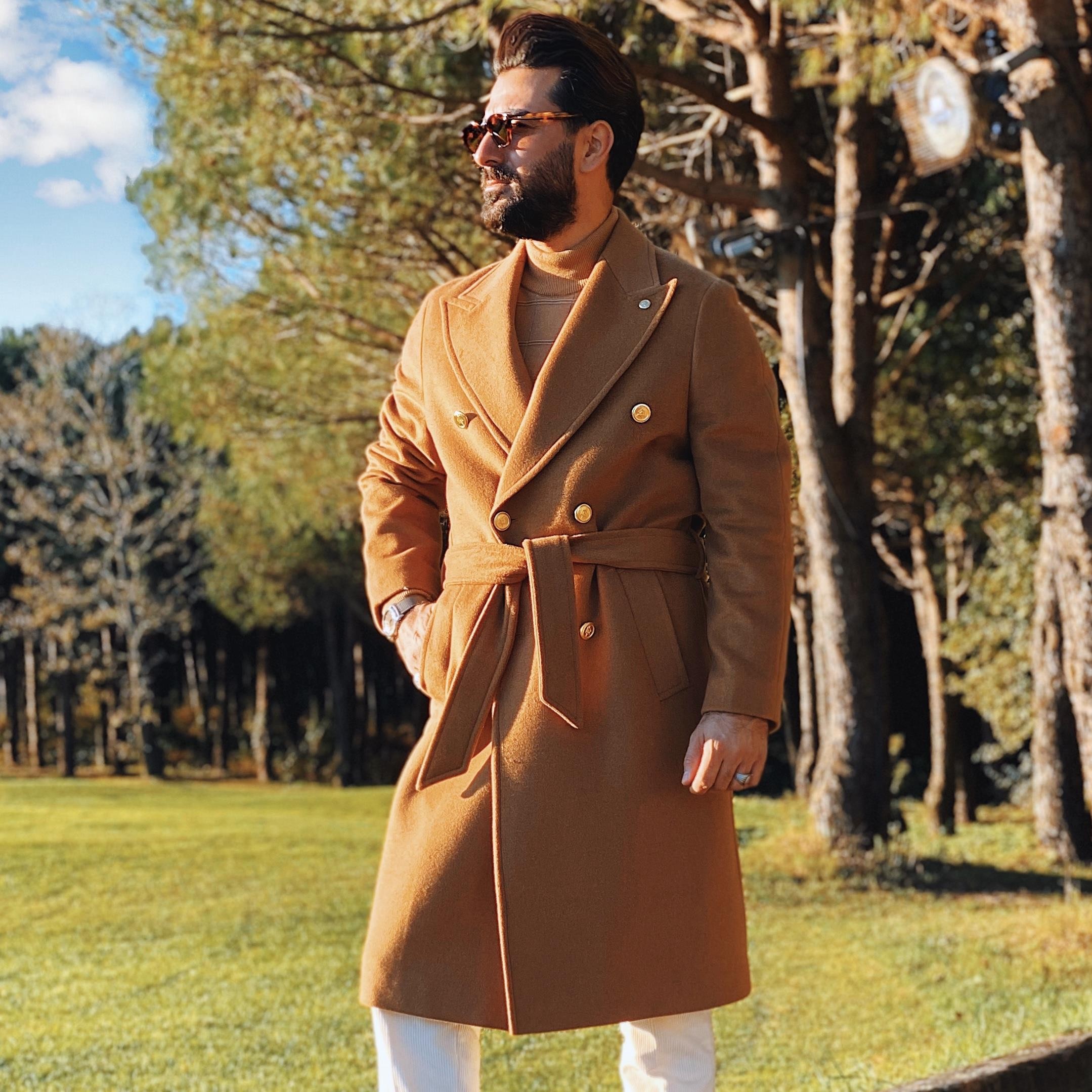 LAPSEKİ CAMEL OVERCOAT