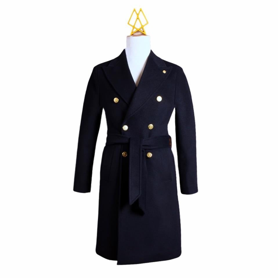 Lapseki Navy Blue Overcoat