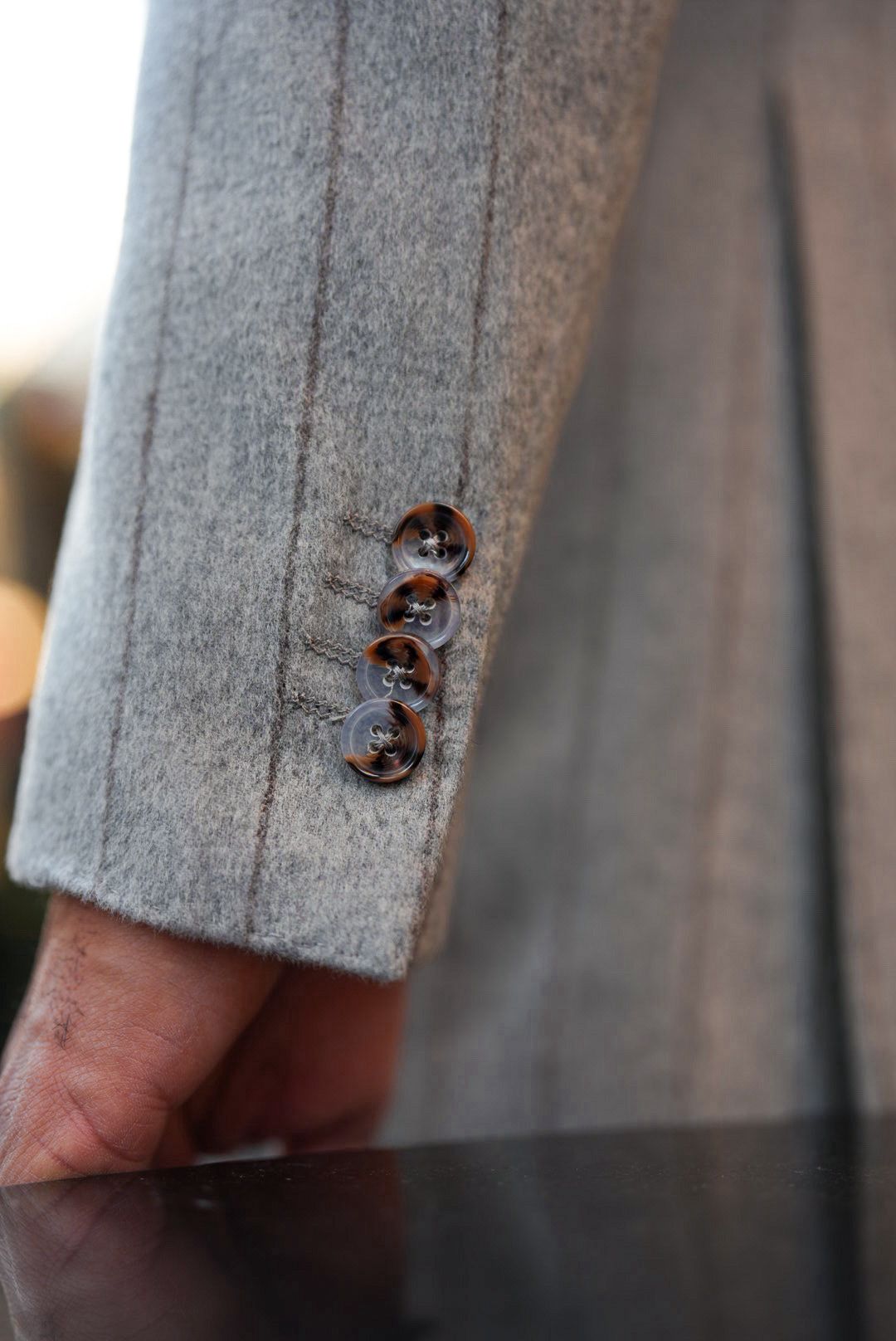 Trophy Pinstripe Flannel Db- Suit