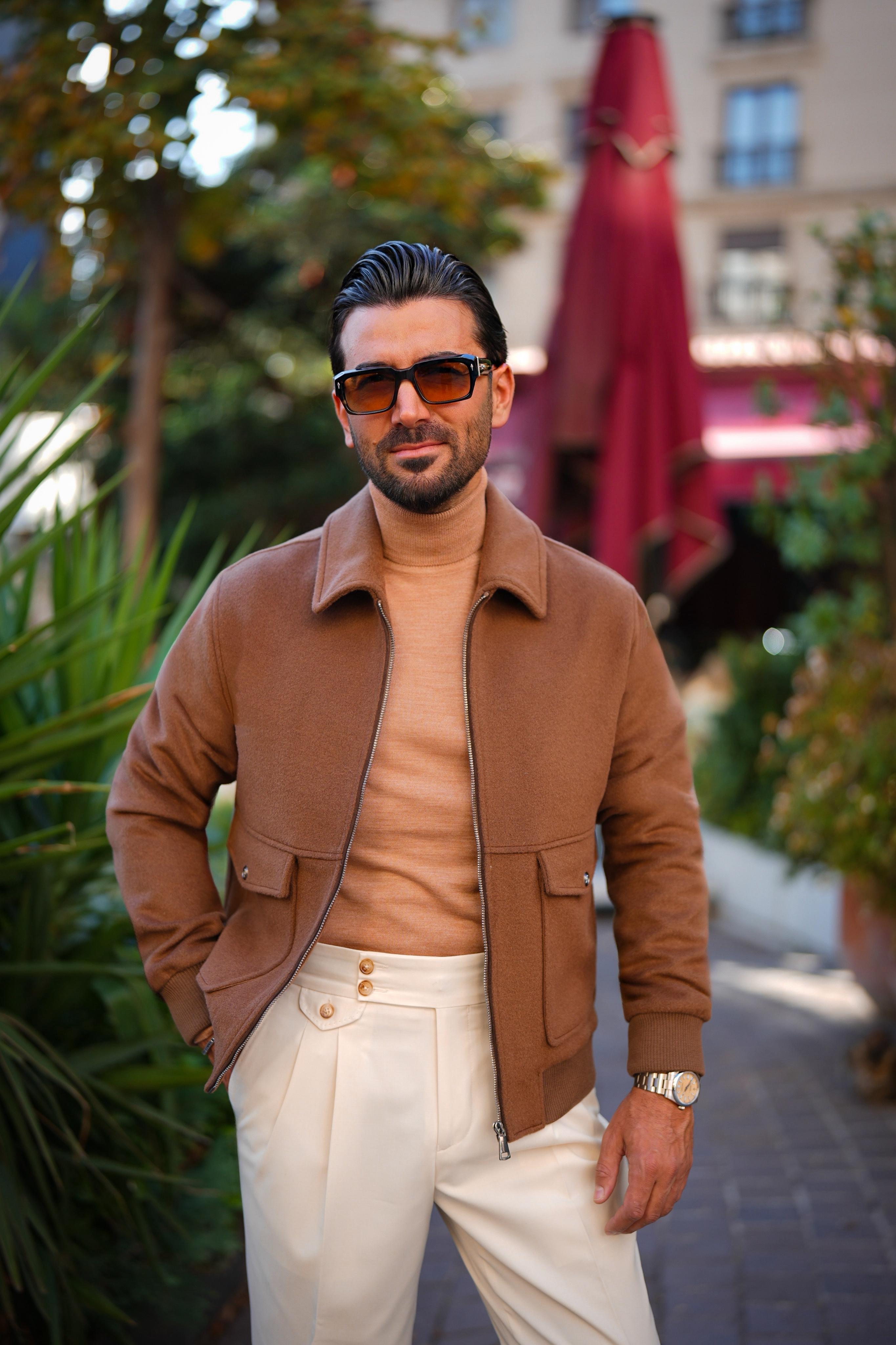 Bomber Jacket - CAMEL
