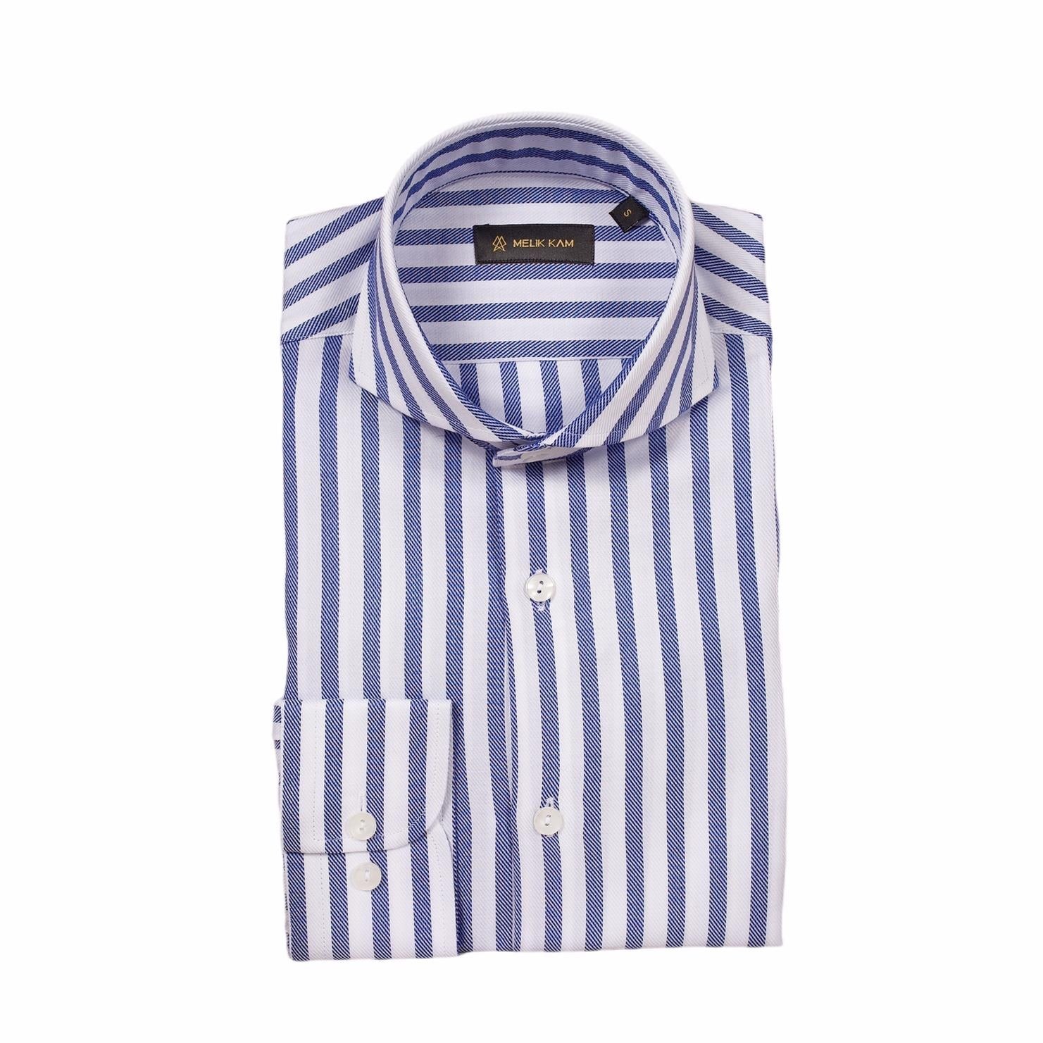 STRIPED NAVY BLUE SHIRT