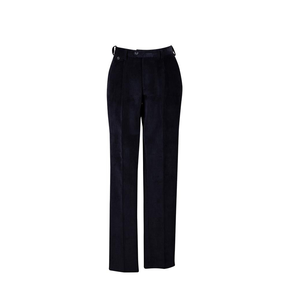 NAVY VELVET  TROUSERS