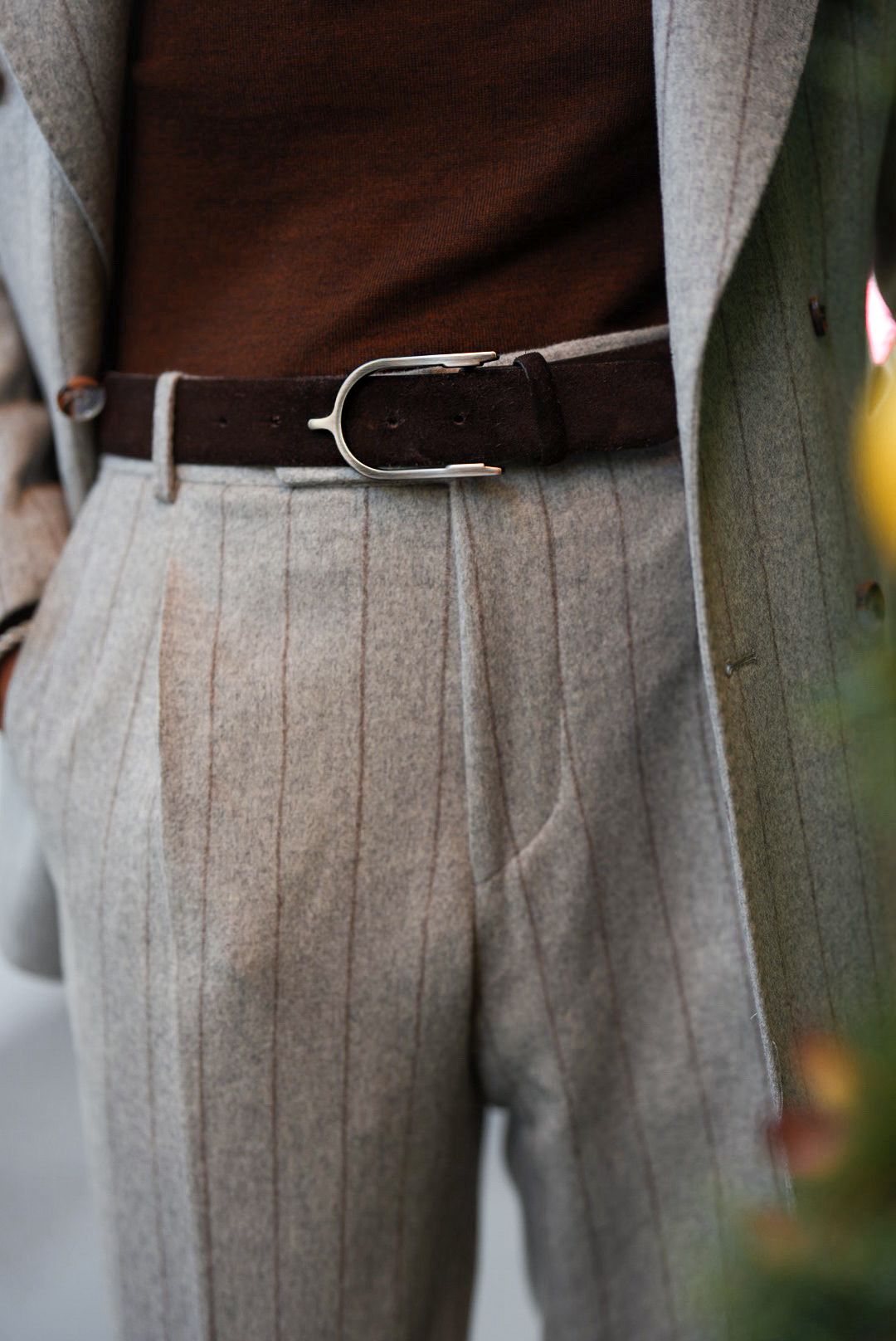 Trophy Pinstripe Flannel Db- Suit