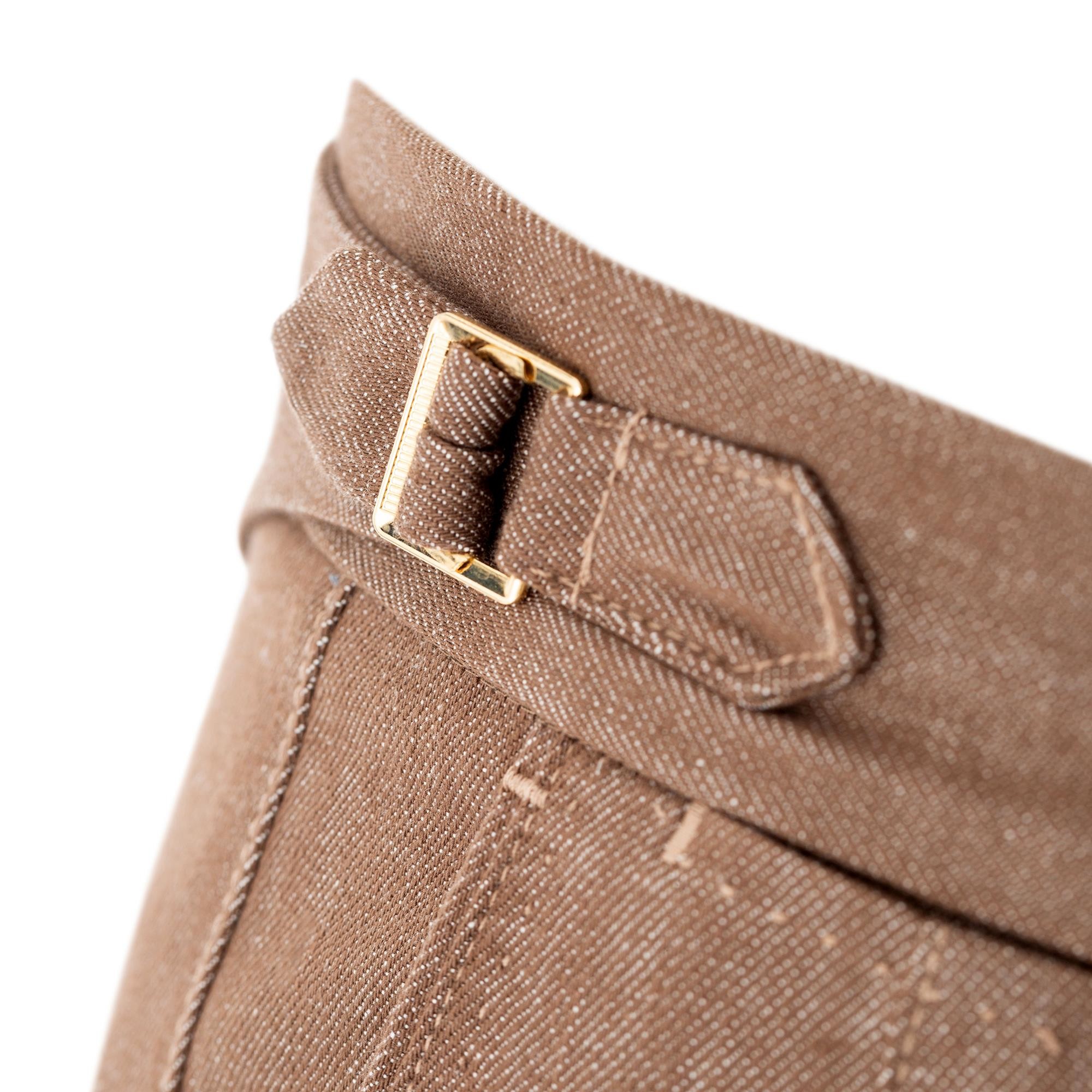 BROWN DENİM TROUSERS