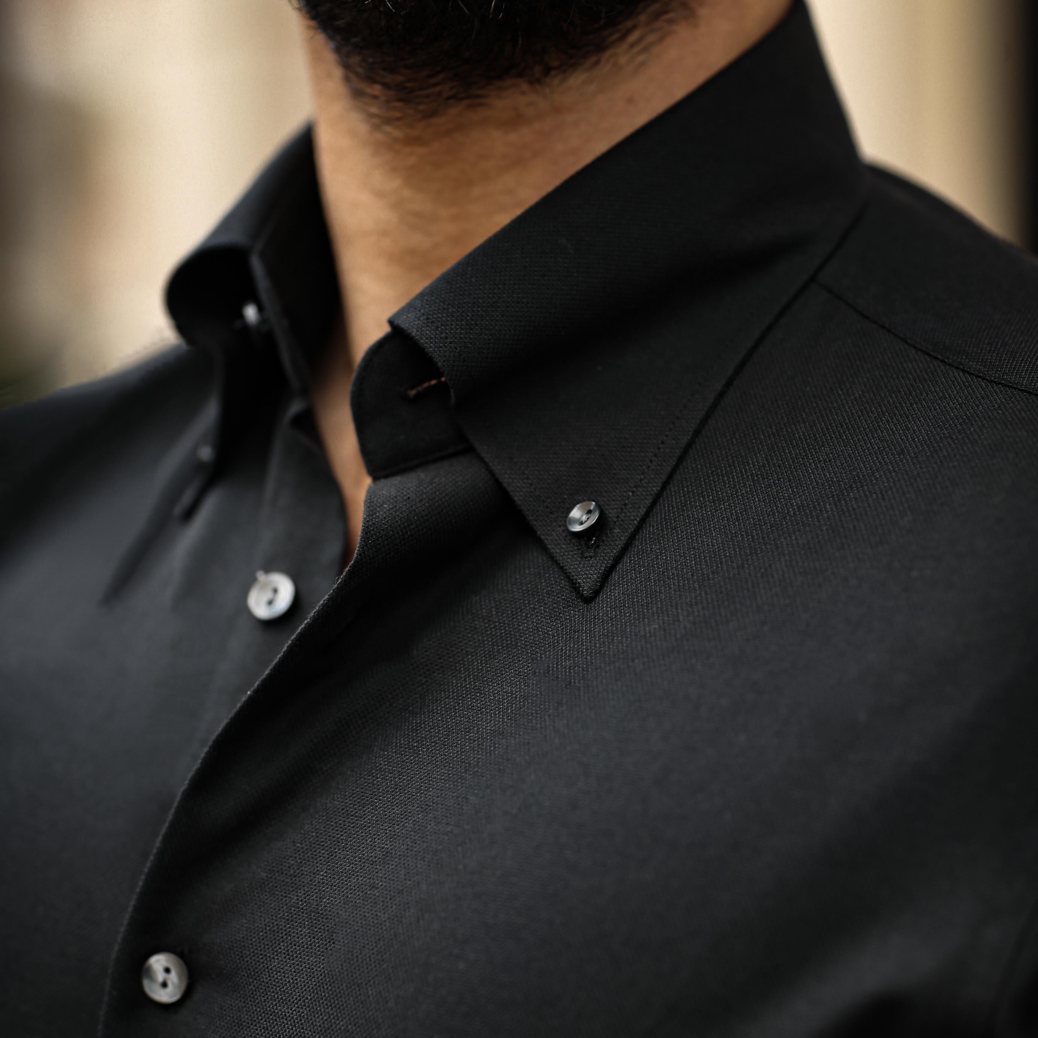 ROYAL BUTTON DOWN  BLACK OXFORD SHIRTS