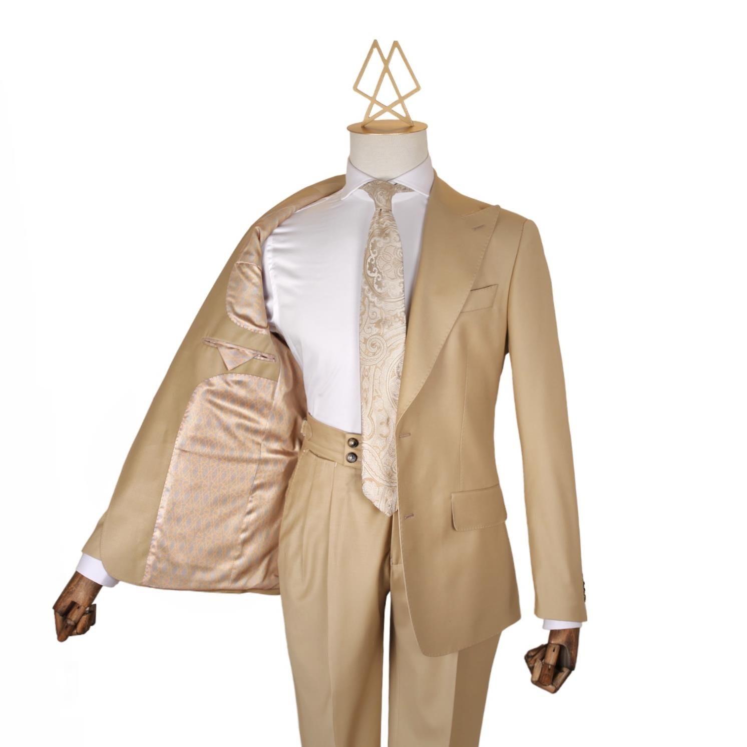 BEIGE TROPHY SUIT