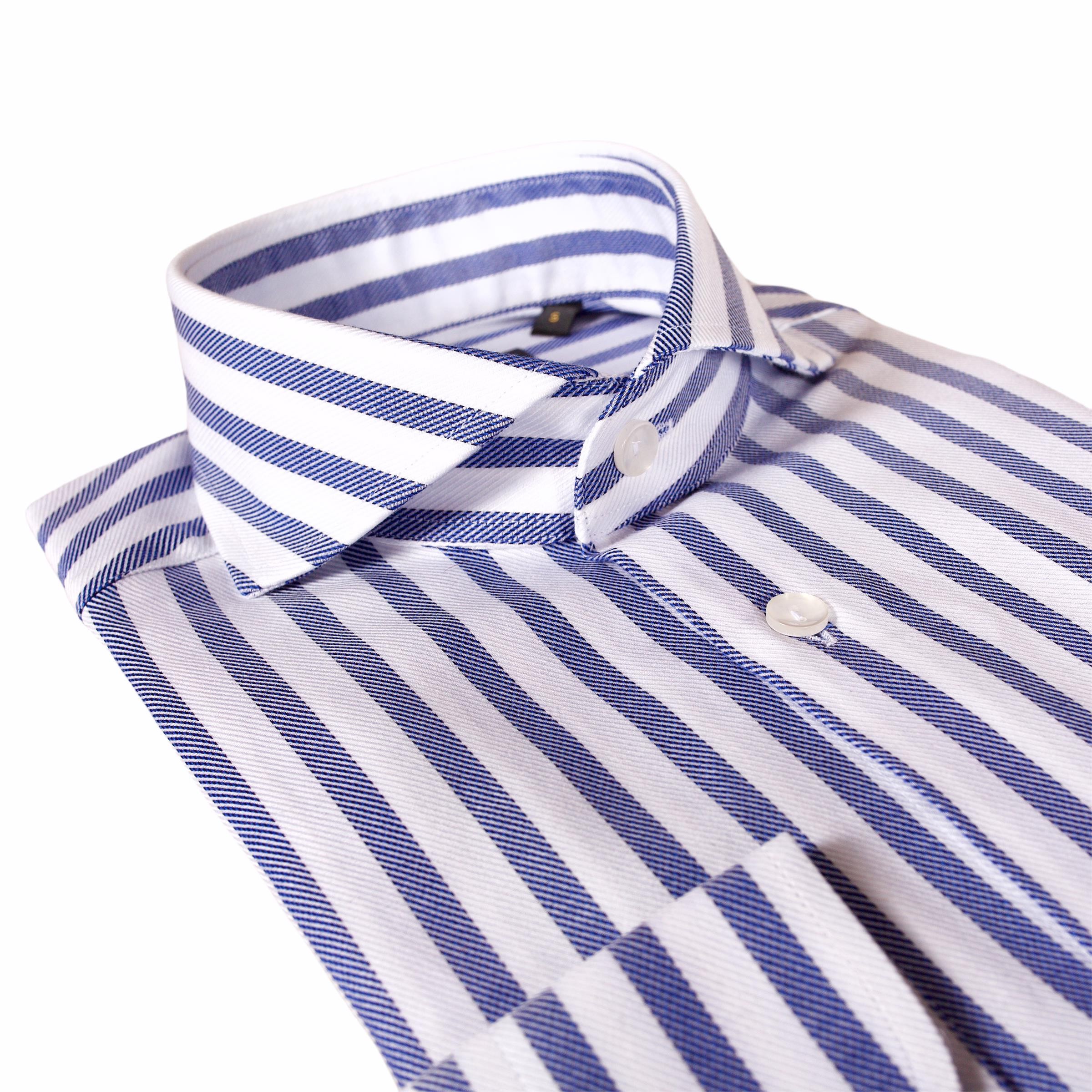 STRIPED NAVY BLUE SHIRT