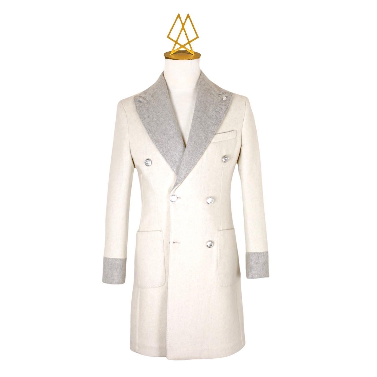 Saros White Overcoat