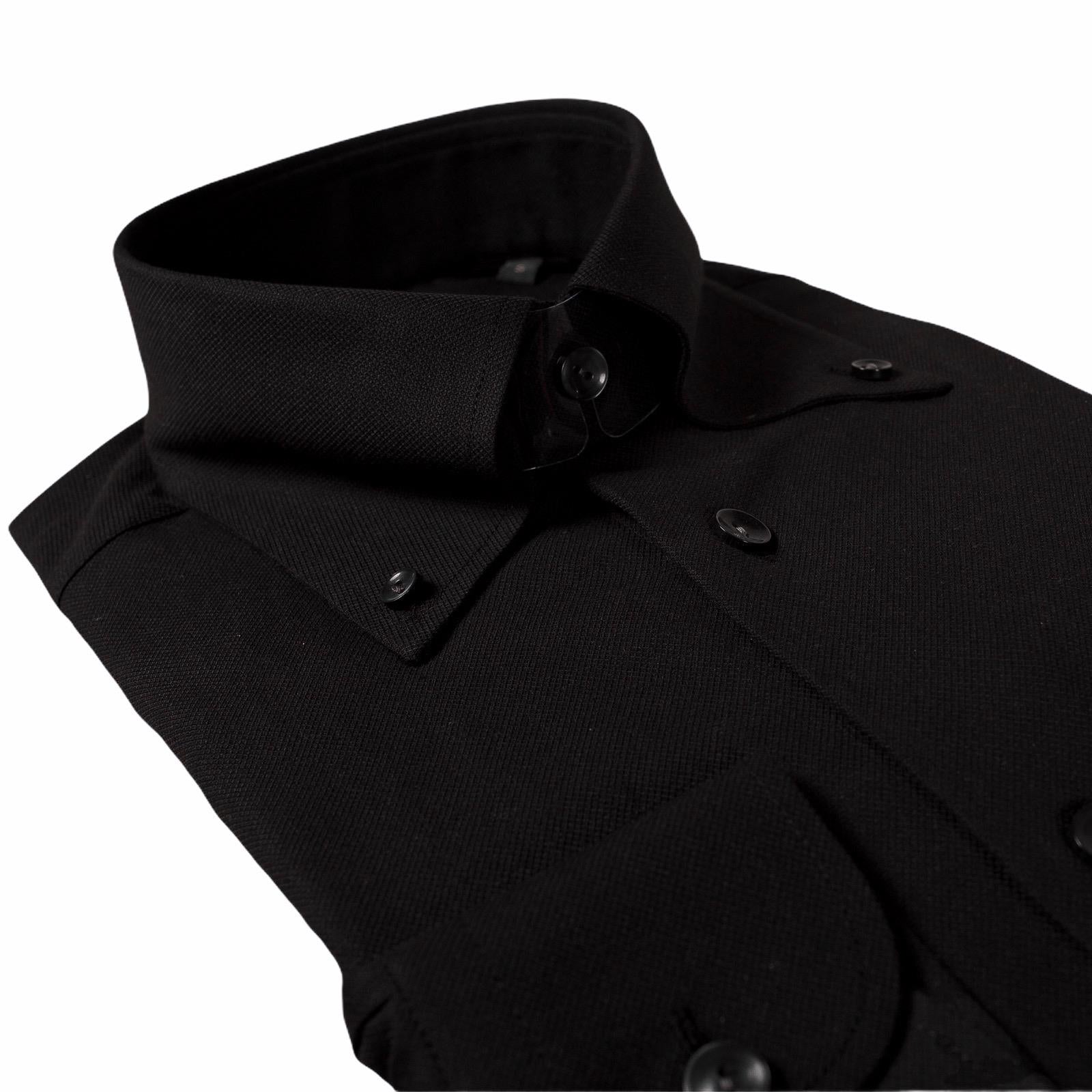 ROYAL BUTTON DOWN  BLACK OXFORD SHIRTS