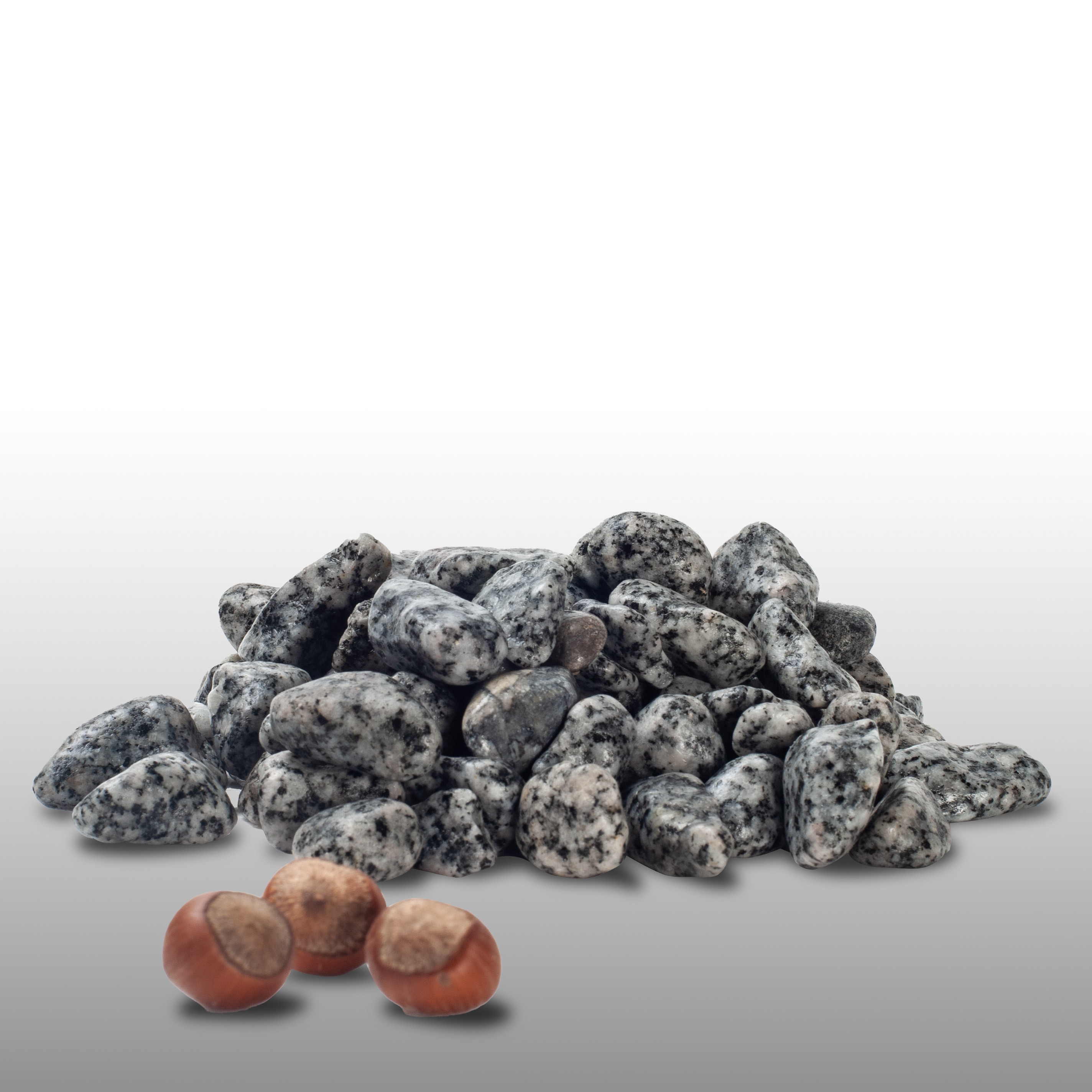 Tamburlanmış Granit Taşı | Siyah - Beyaz | Eurostore - 1-2 cm