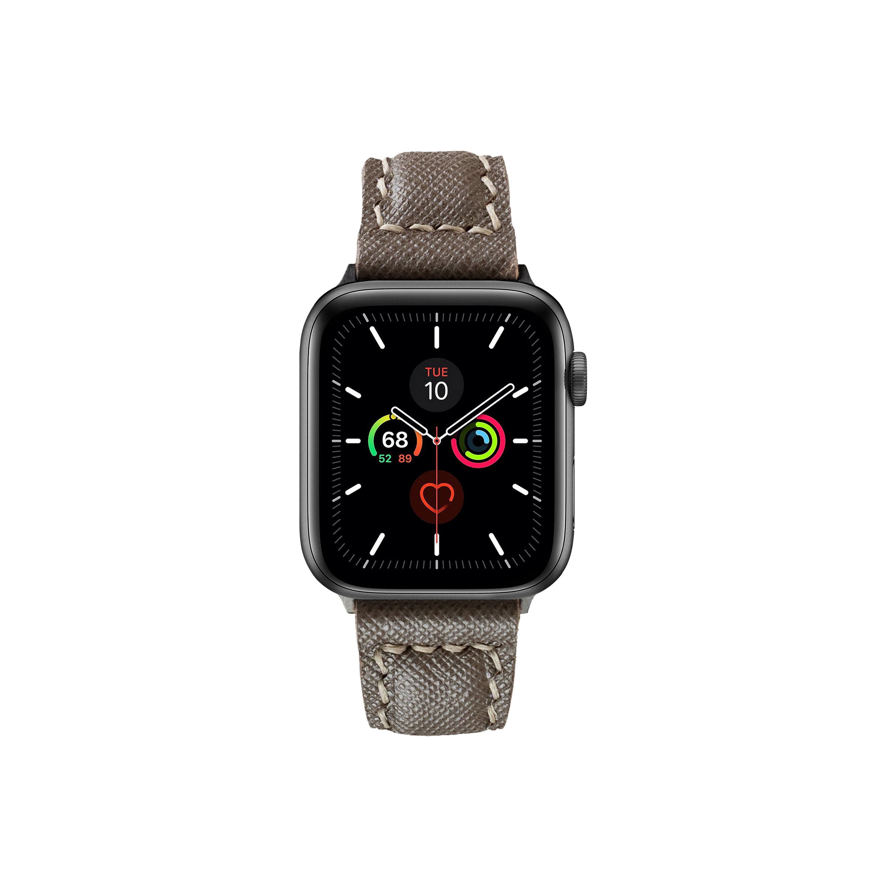 Apple Watch Double Layer Leather Band - Latte