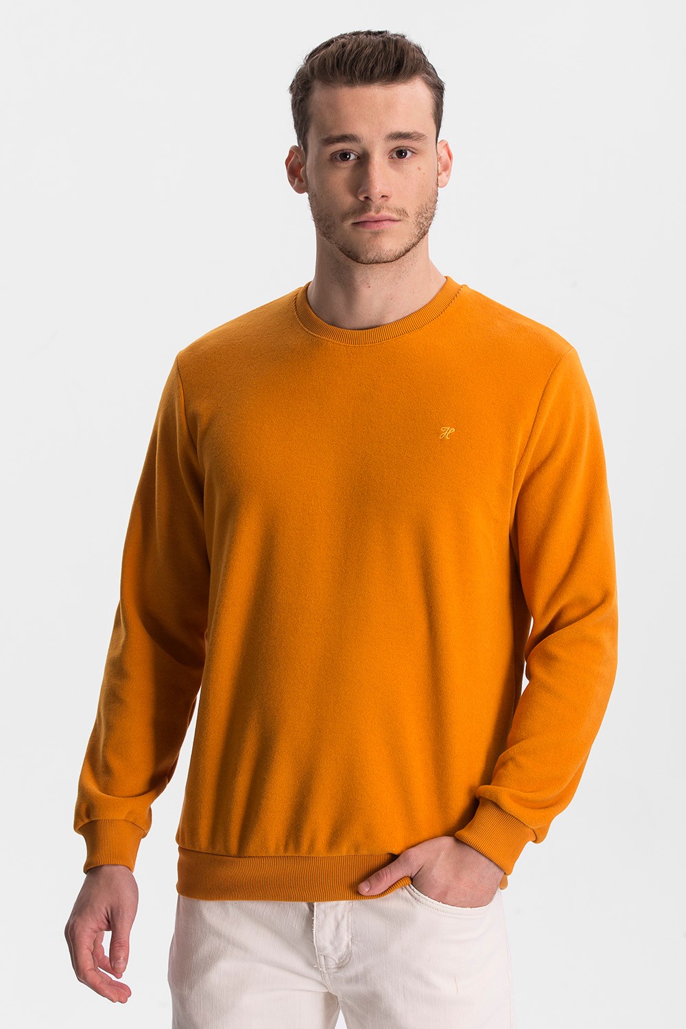 Crewneck Sweatshirt - Saffron