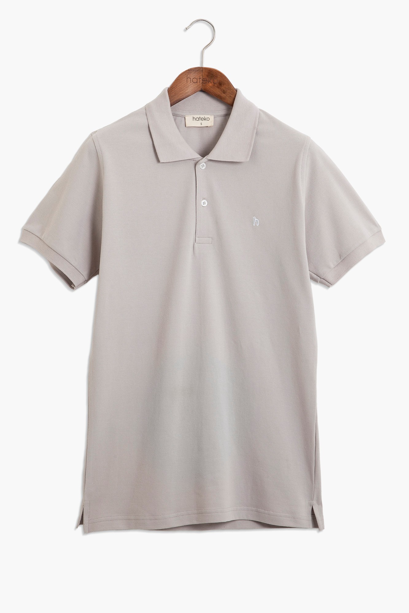 100% Cotton Polo T-Shirt - Stone