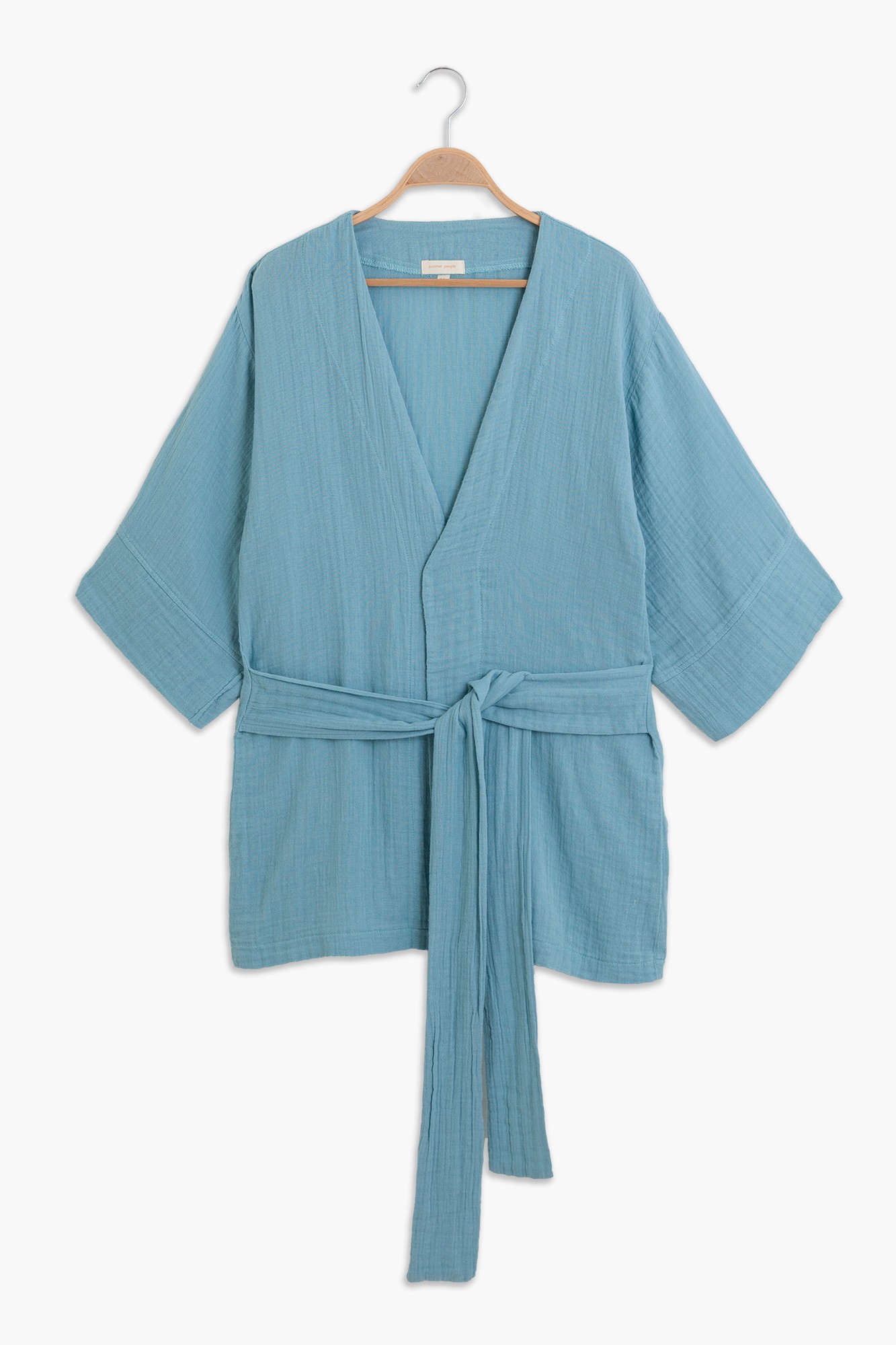 Summer People %100 Pamuk Müslin Unisex Kimono - Mavi