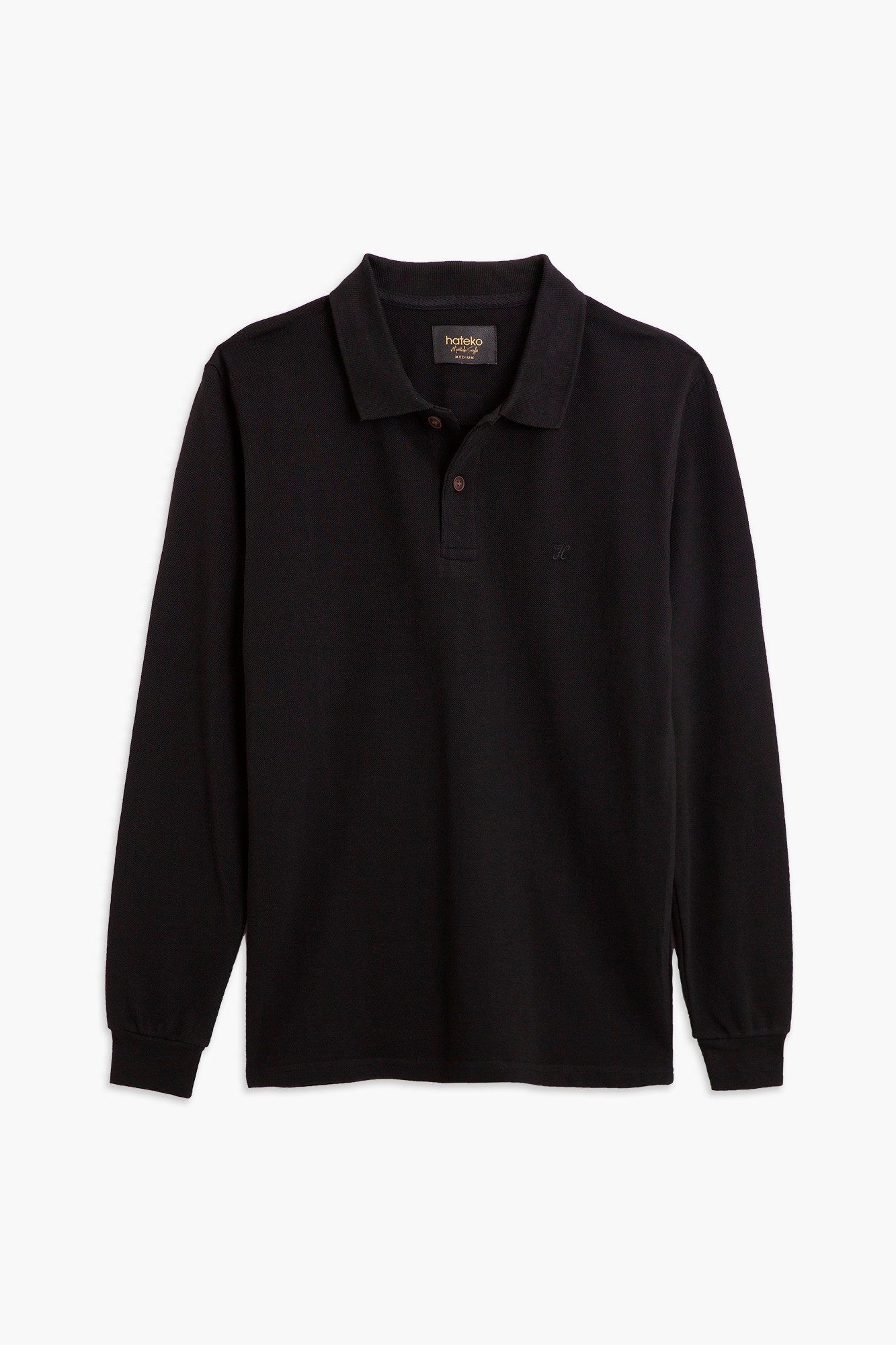100% Cotton Long Sleeve Polo T-shirt