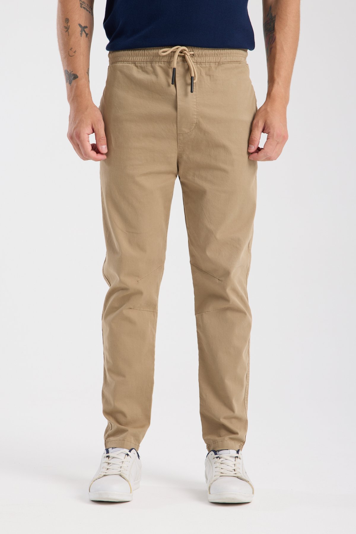 Raus Denim Beli İpli Chino Jogger Pantolon