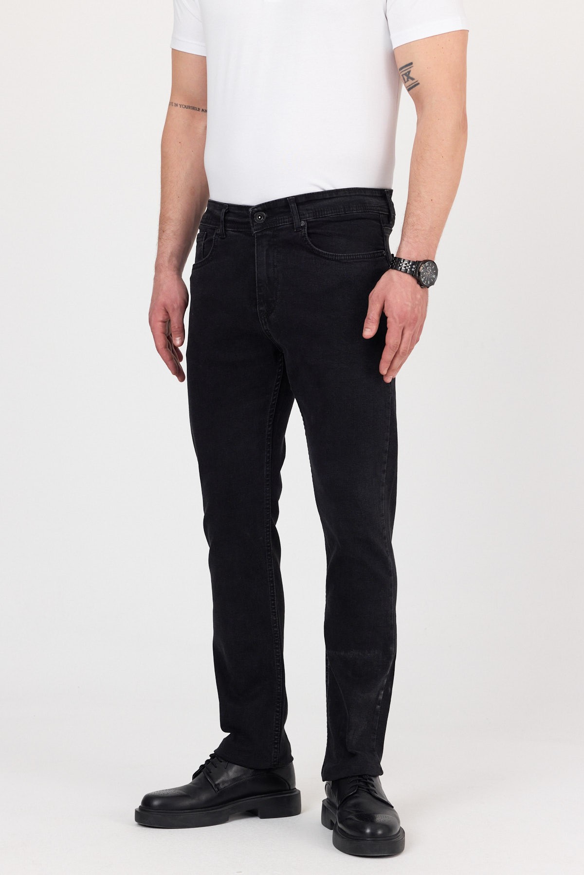 Regular Fit Jean Kot Pantolon - Antrasit