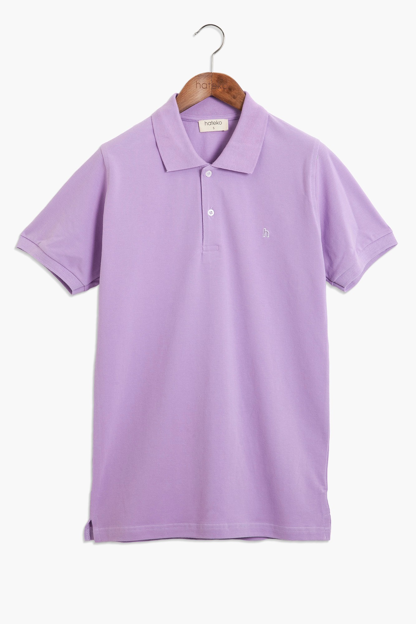100% Cotton Polo T-Shirt - Lilac