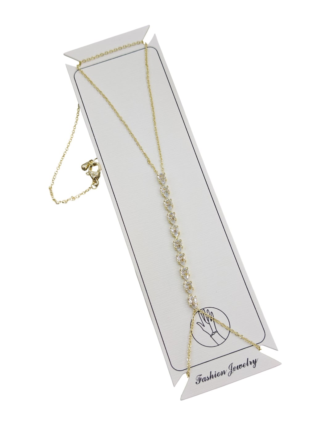 Damla Taş Desenli Şahmeran - Gold