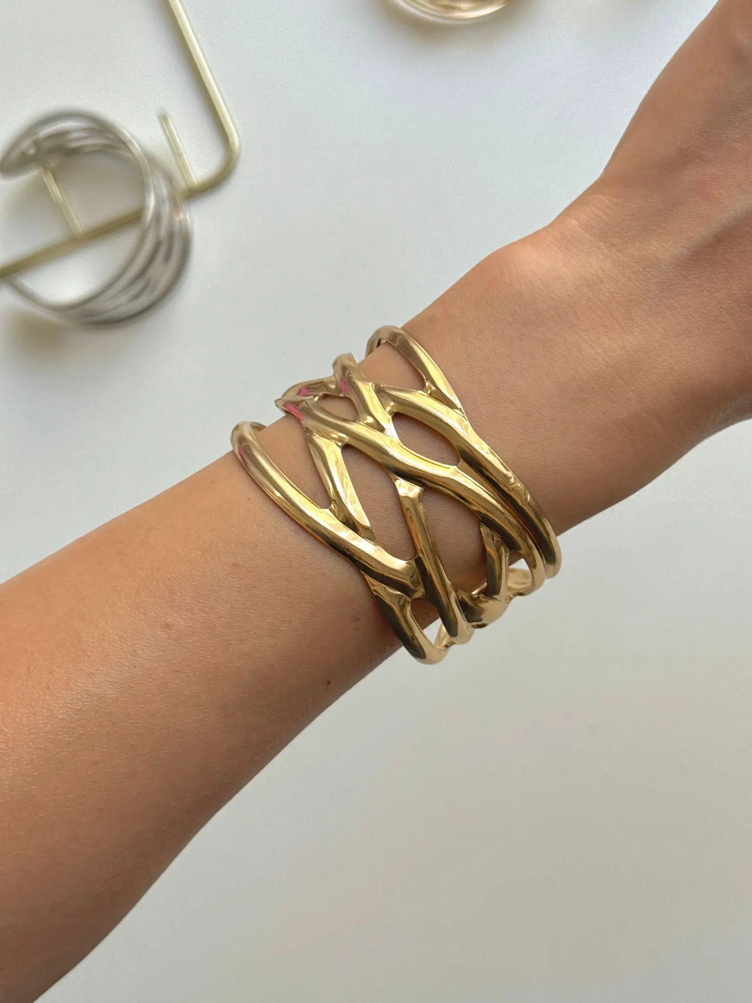 Çoklu Tel Bilezik - Gold Renk