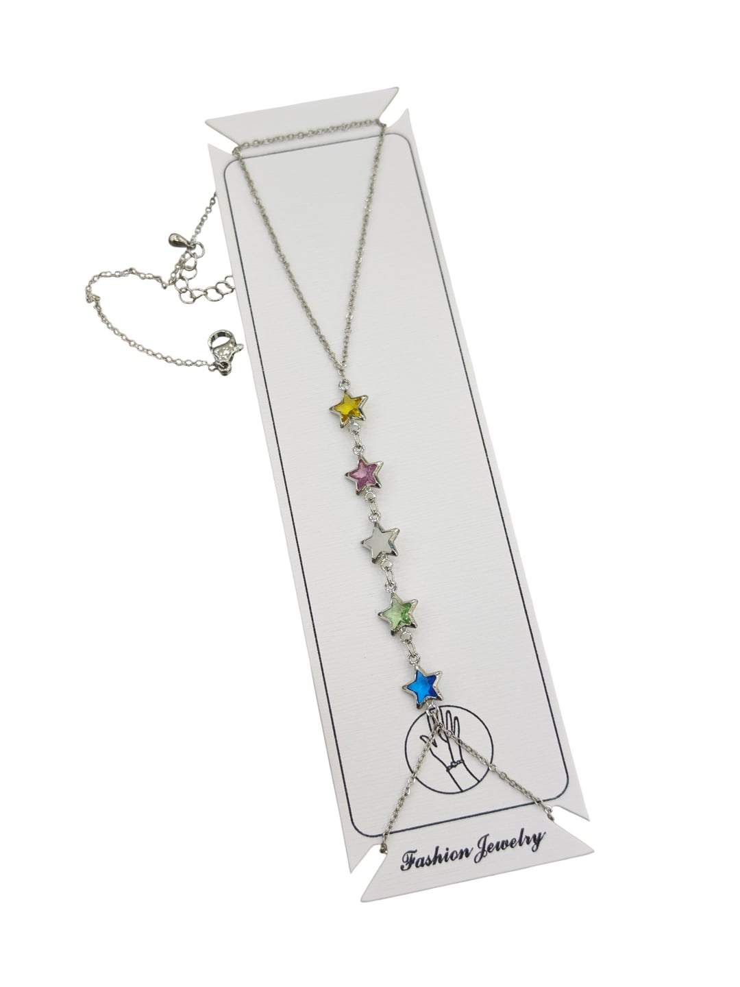 Renkli Yıldız Desenli Şahmeran - Gümüş