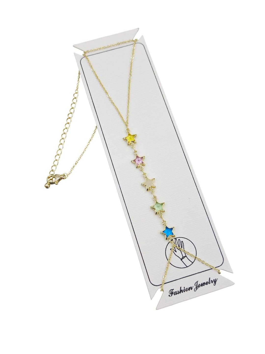 Renkli Yıldız Desenli Şahmeran - Gold