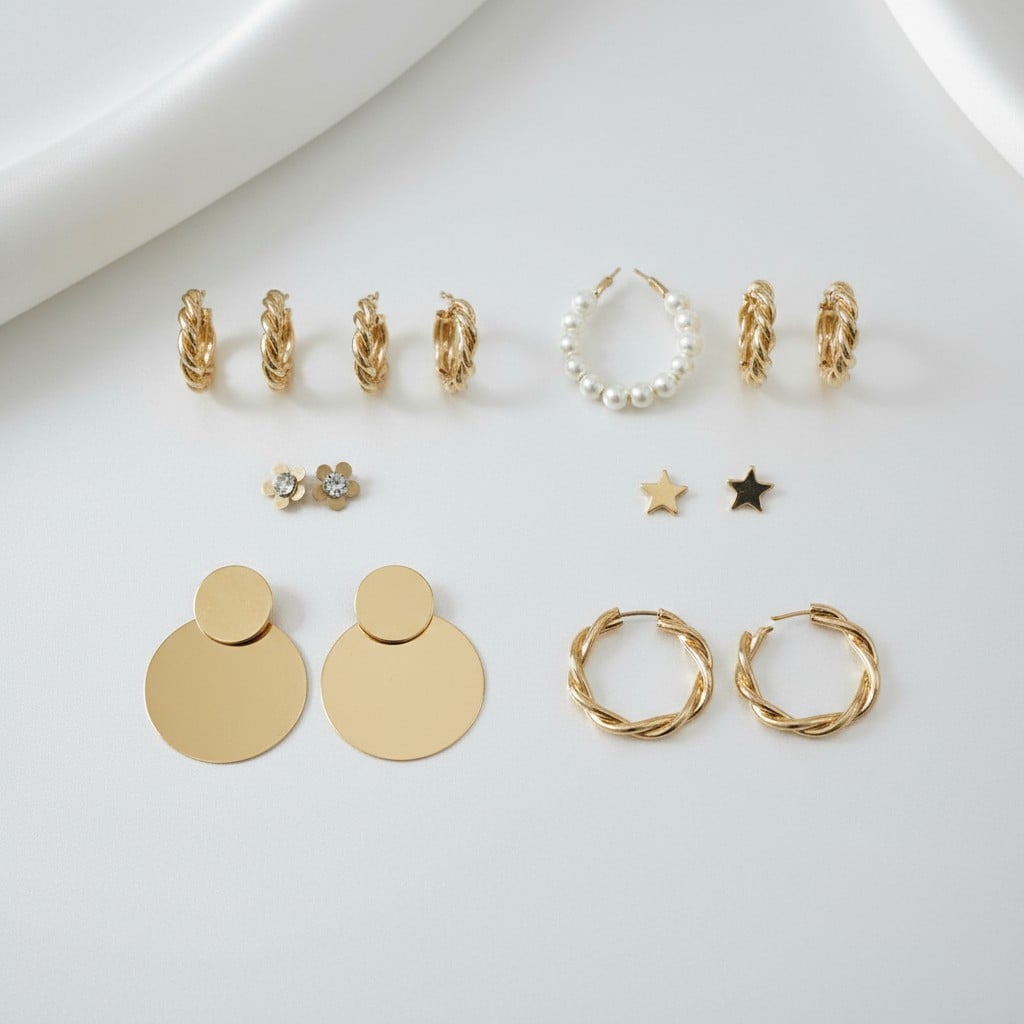 6 Çift Küpe Seti - Model 3