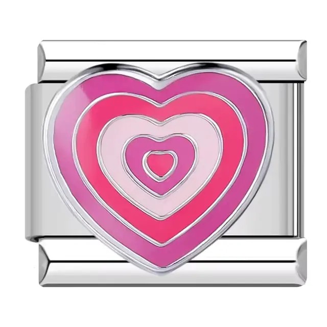 Turuncu Kalp Charm