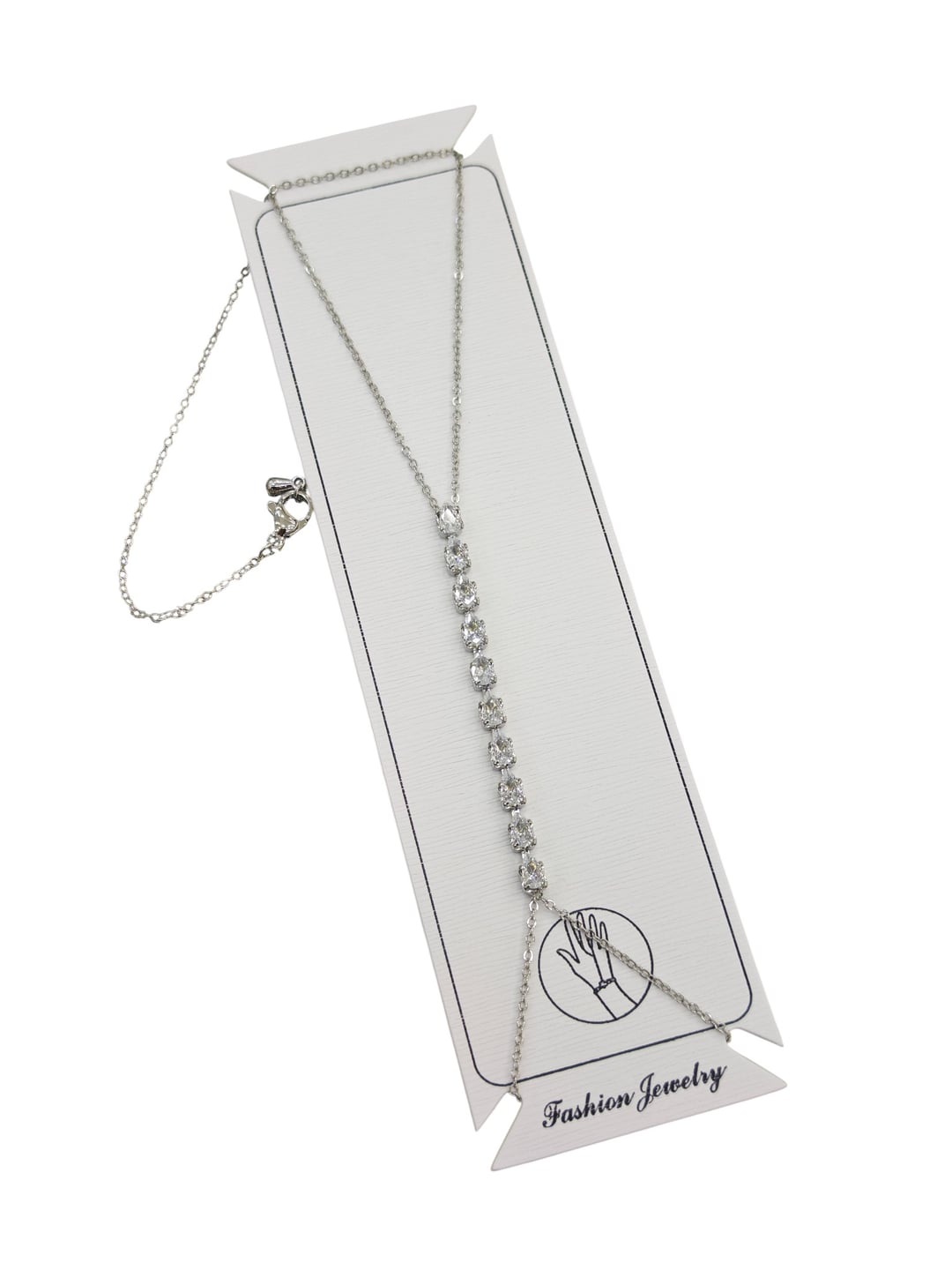 Damla Taş Desenli Şahmeran - Gümüş